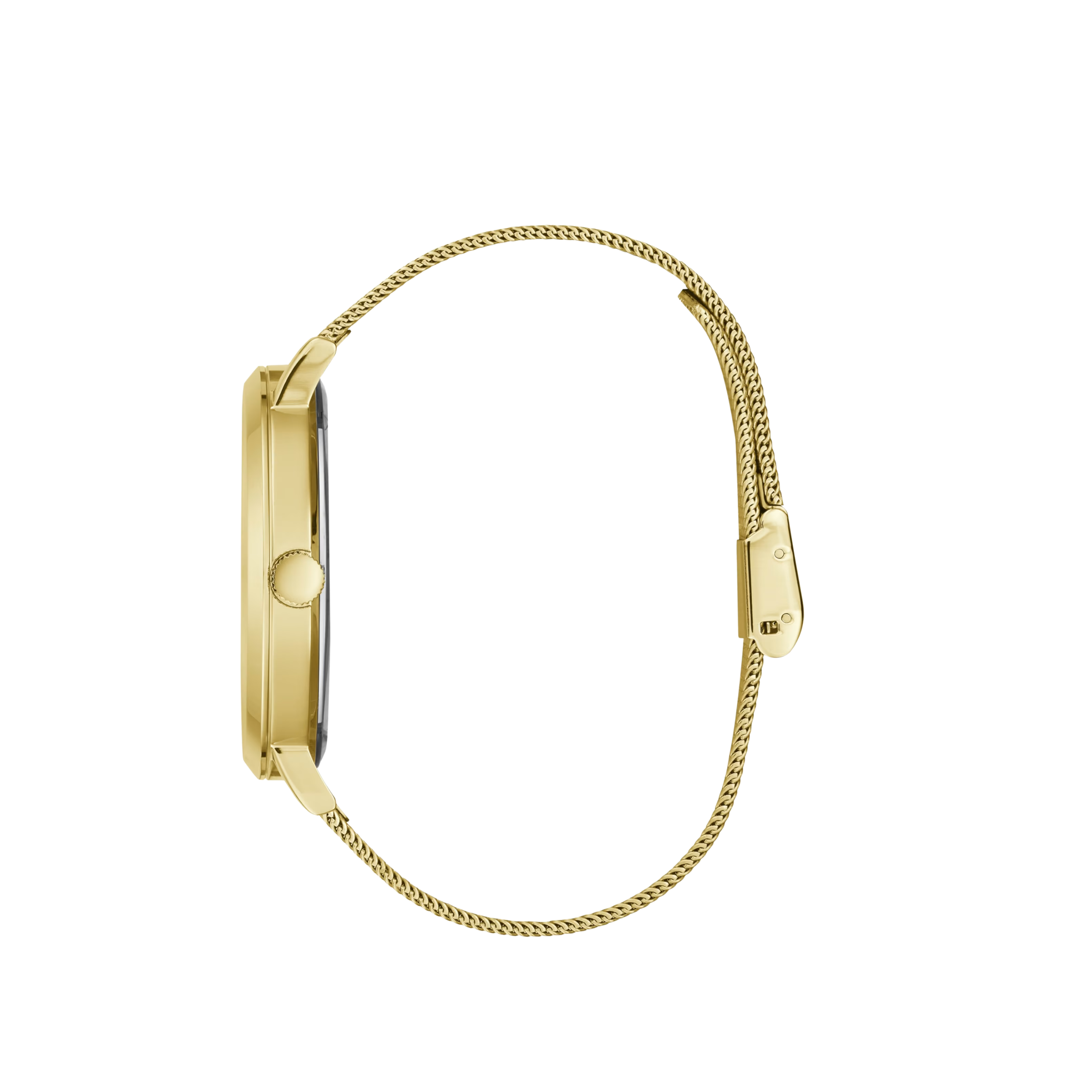 Guess Men Gold-Tone Diamond Analog Watch - Gold