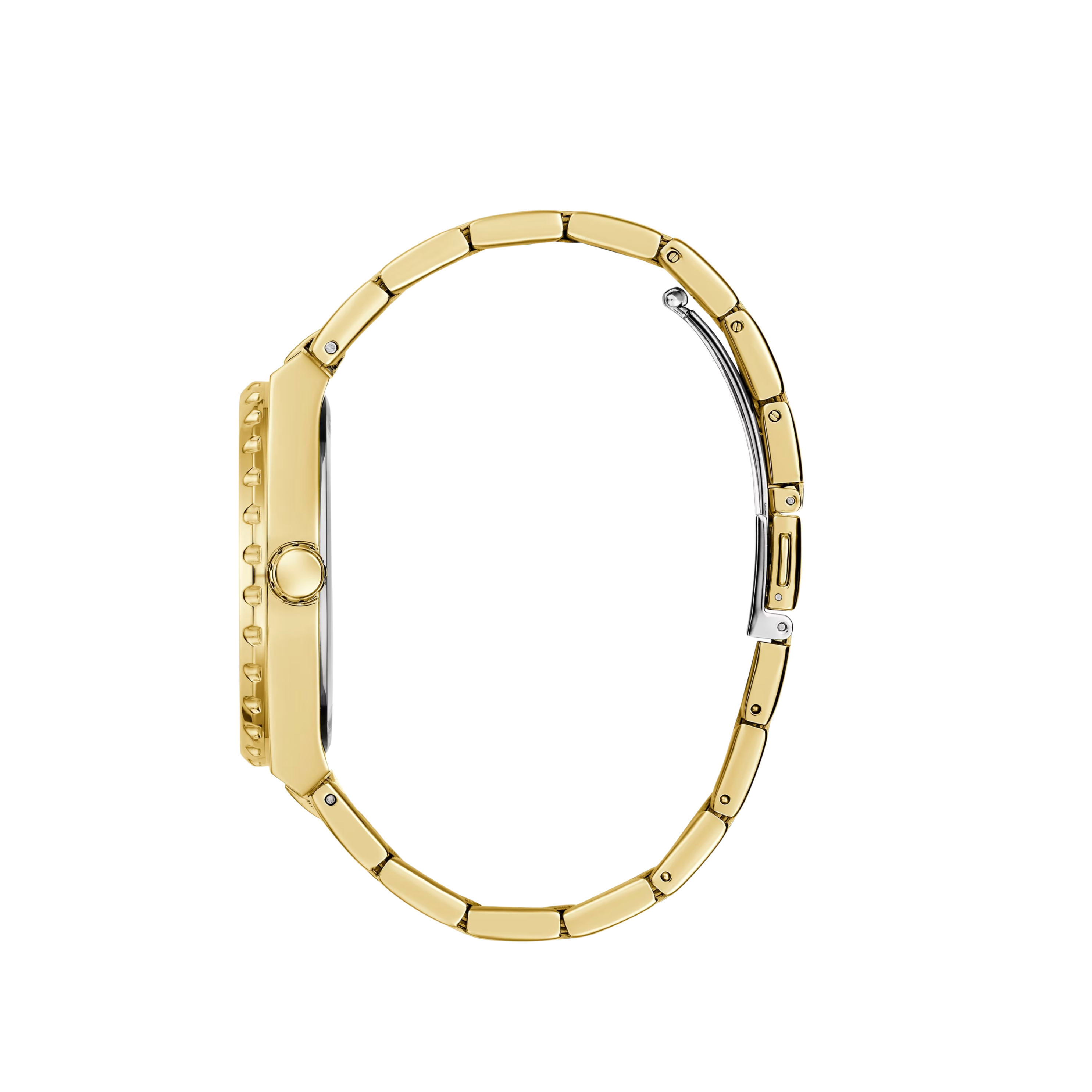 Guess Men Gold-Tone Analog Watch - Gold