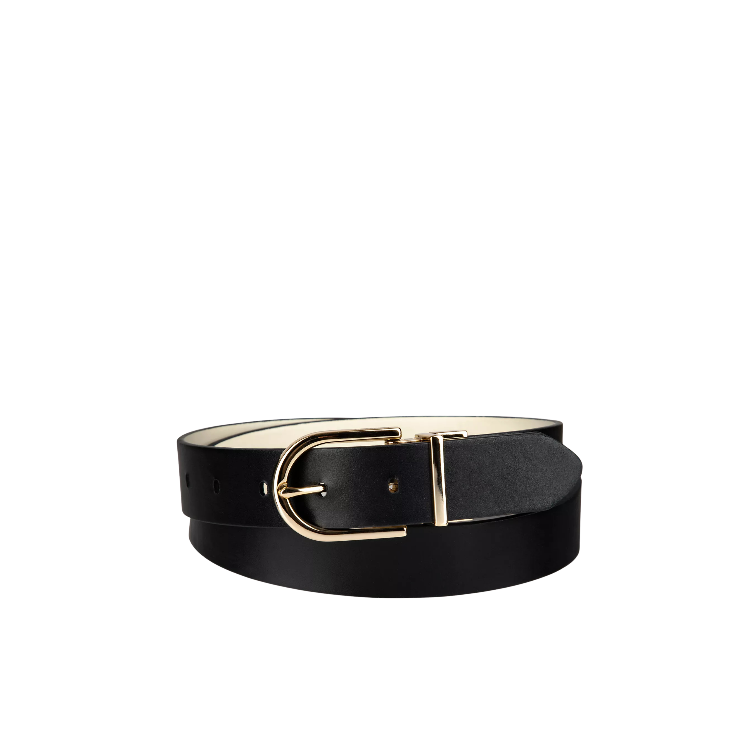 Calvin Klein Women Reversible Round Buckle Belt - Black Blush