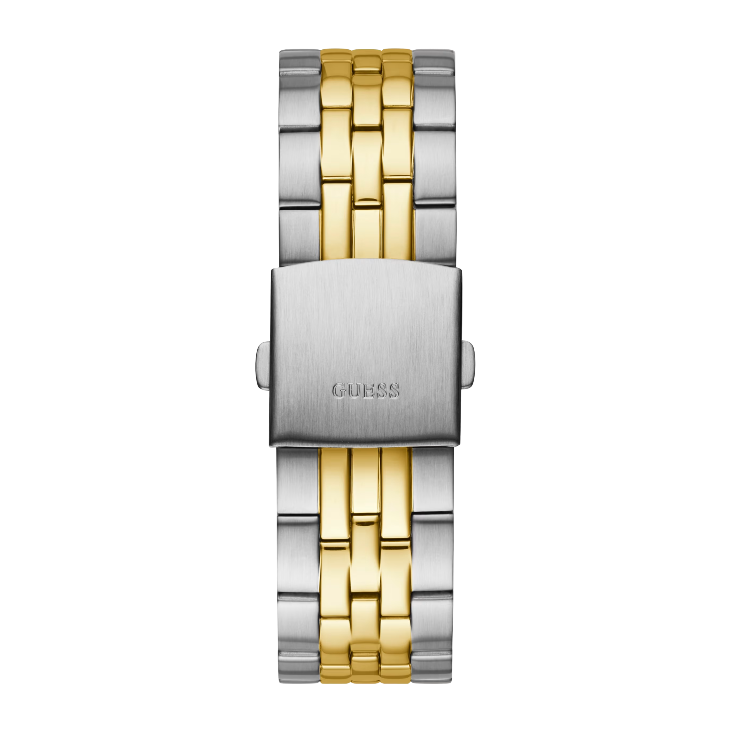 Guess Men Silver Gold-Tone Multifunction Watch