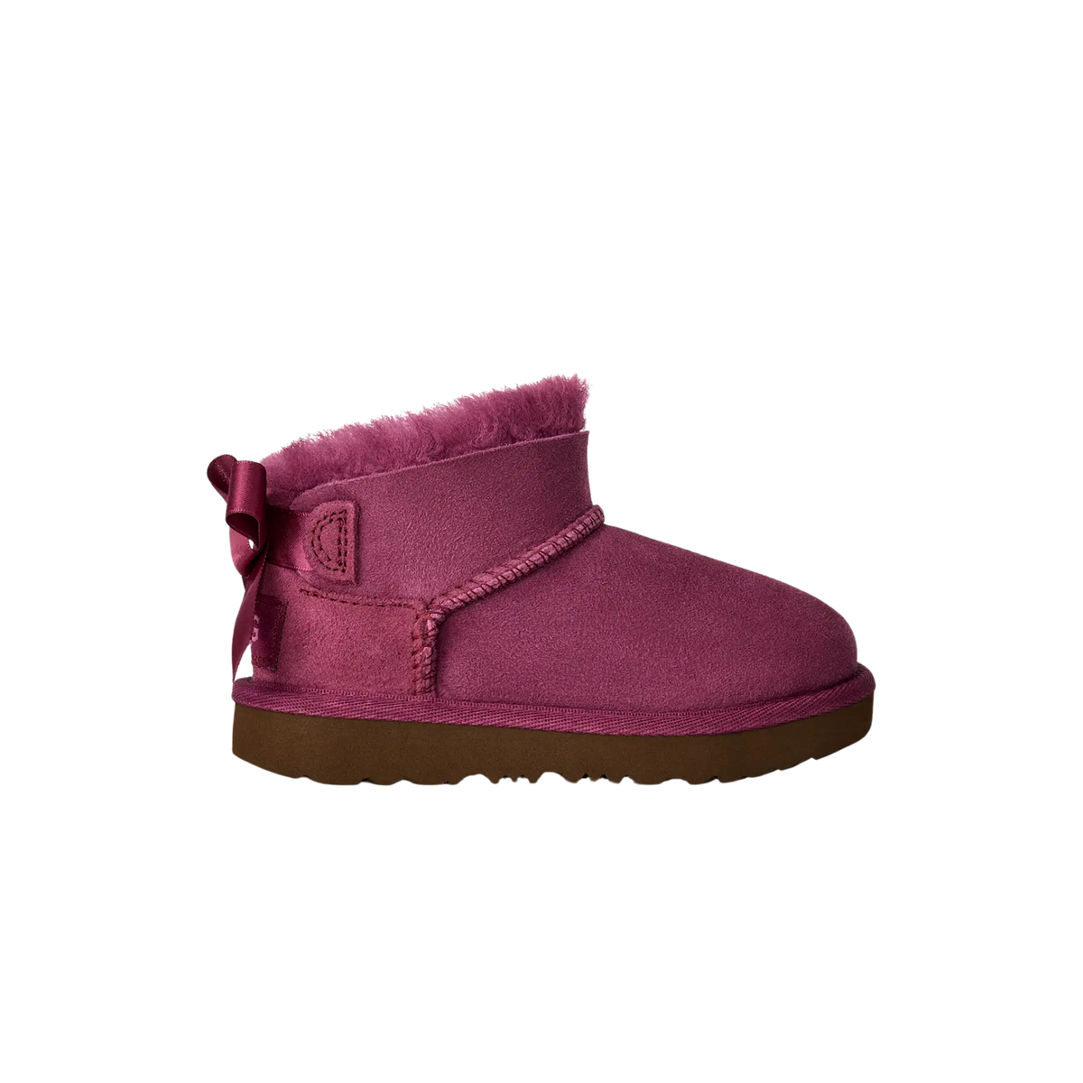 UGG Toddlers Ultra Mini Bailey Bow - Dark Winterberry