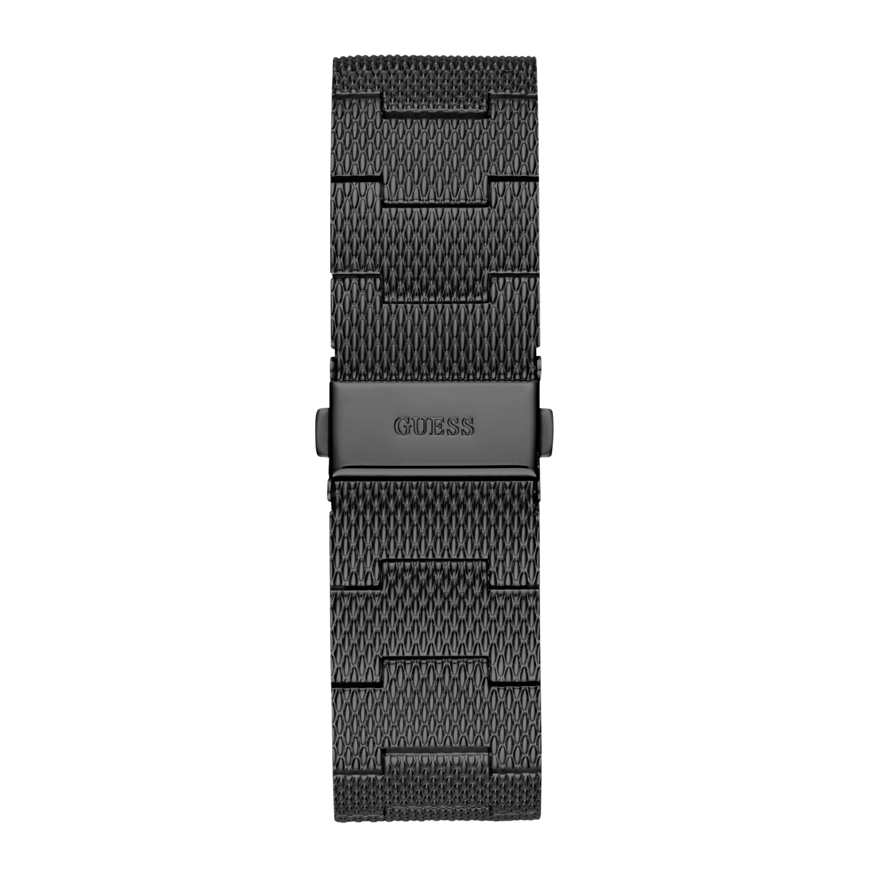 Guess Men  Black and Silver Analog Watch