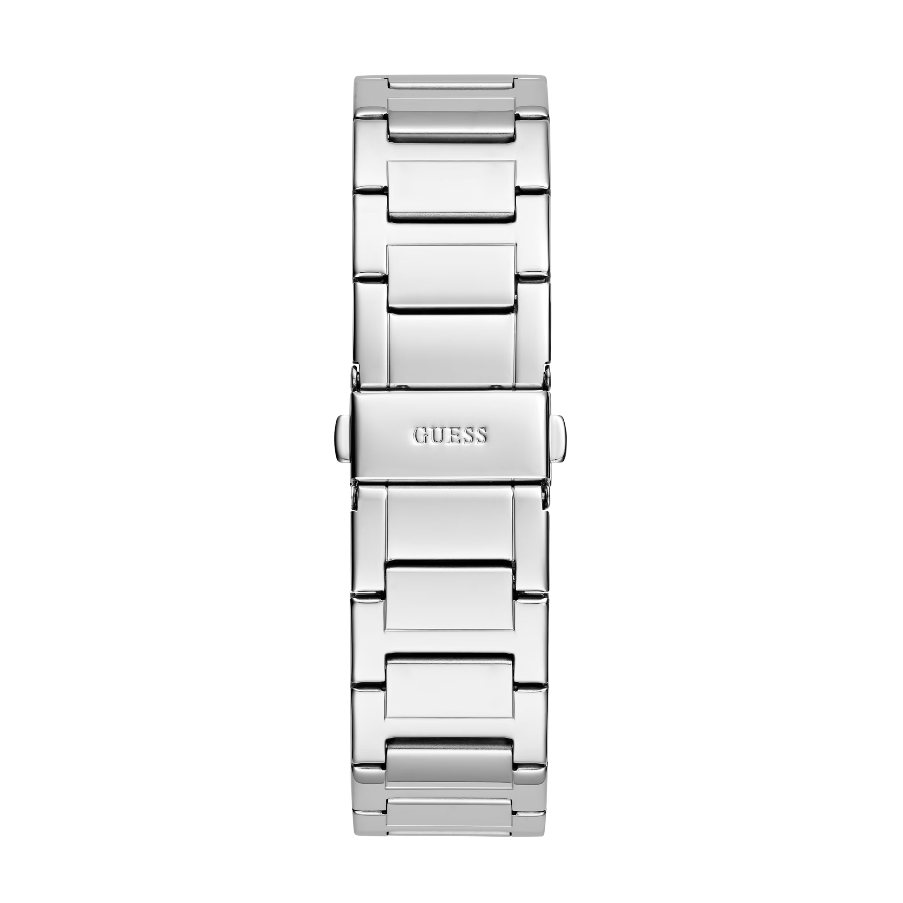 Guess Men Silver-Tone Analog Watch