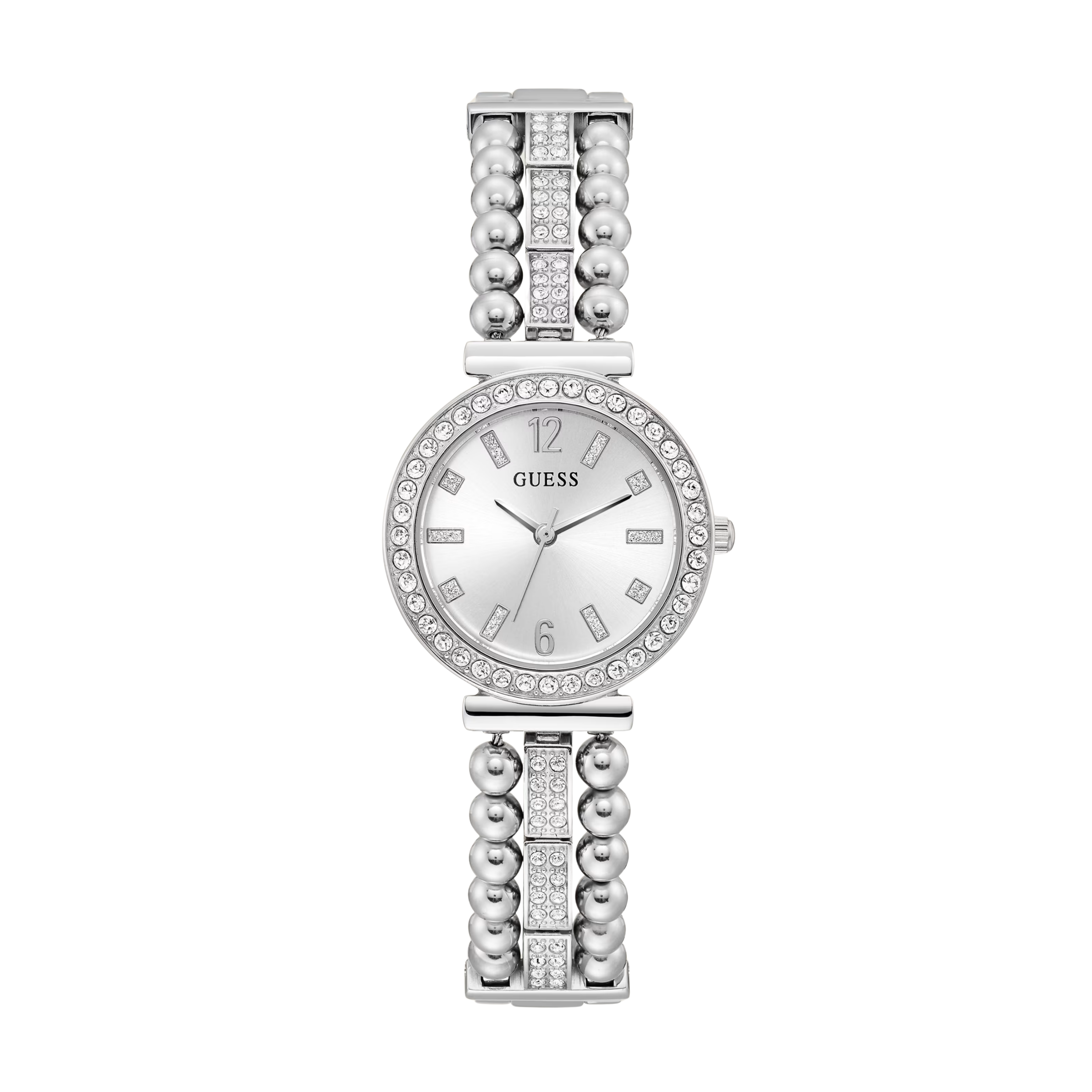 Guess Women Silver Tone Analog Watch GW0401L1 - Silver