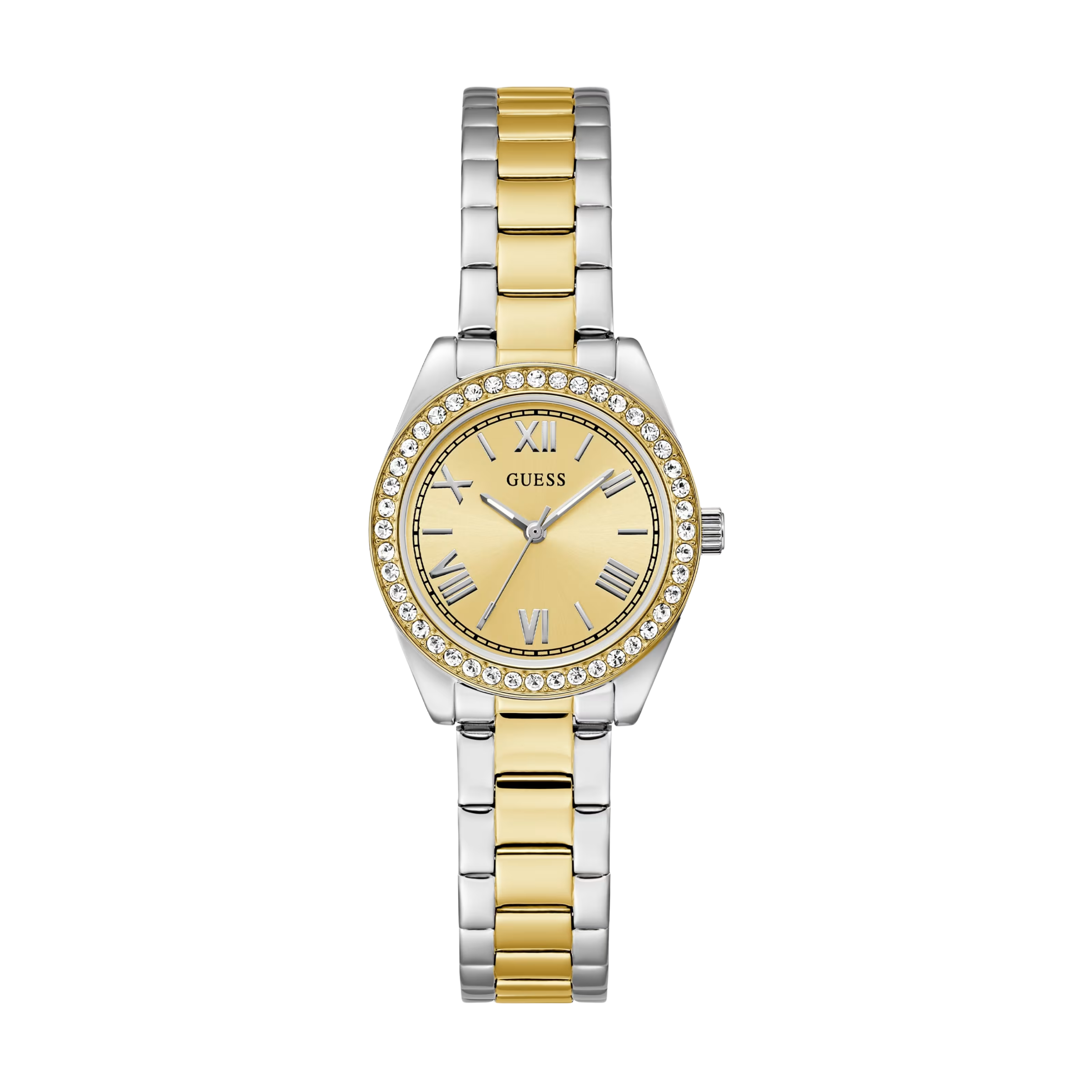Guess Women Two Tone Analog Watch GW0841L2 - Silver Gold