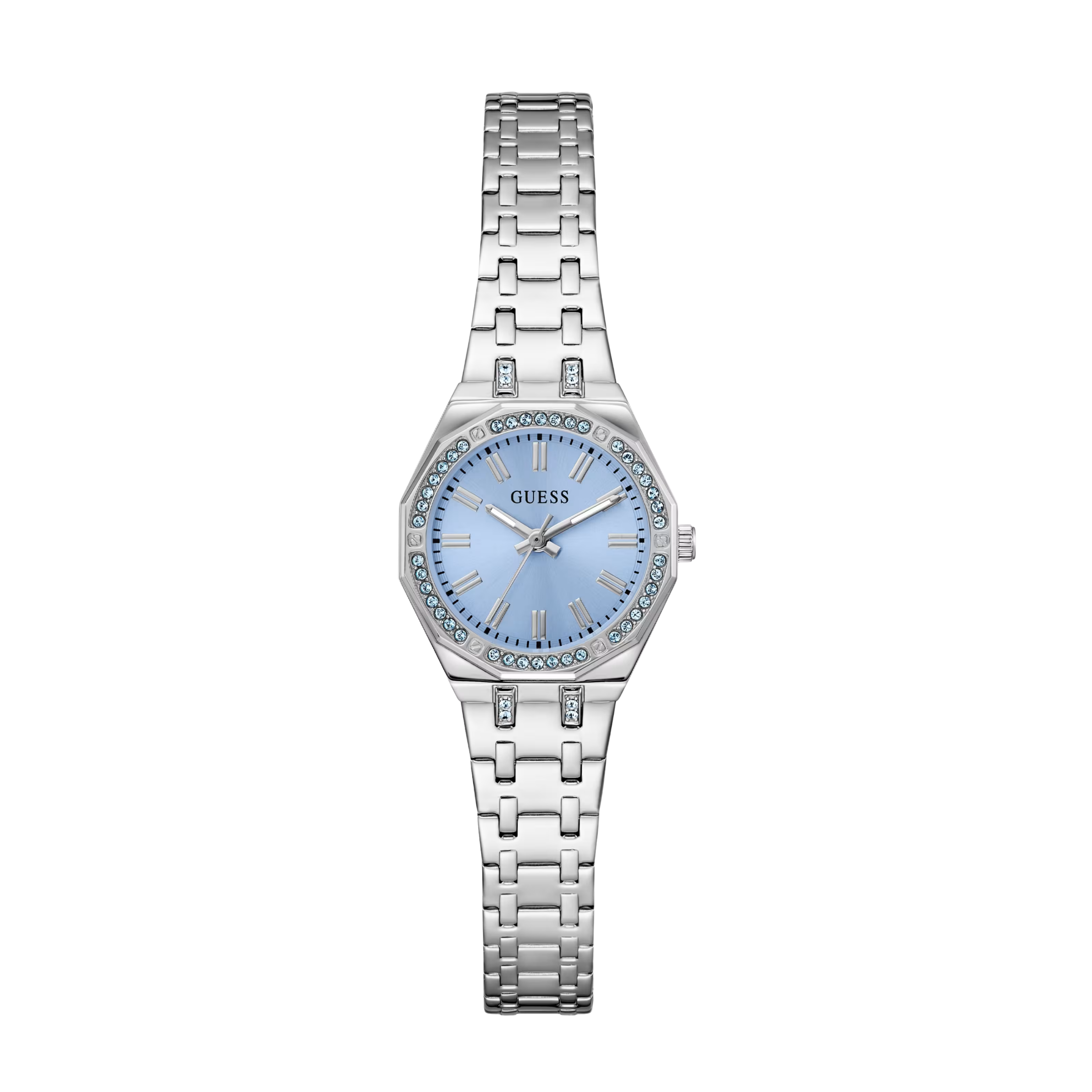 Guess Women Silver Tone Analog Watch GW1010L1 - Silver