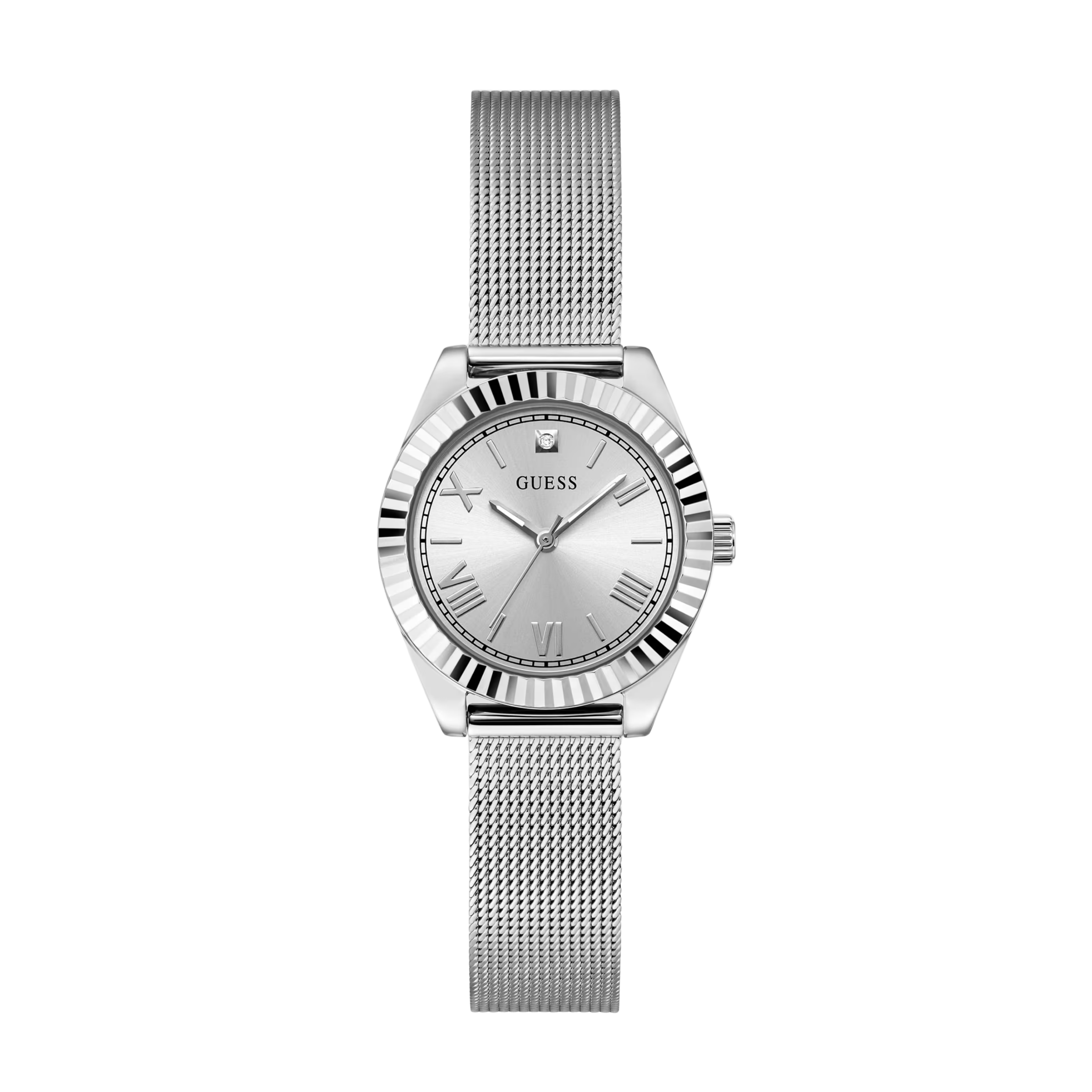 Guess Women Silver Tone Analog Watch GW0842L1 - Silver