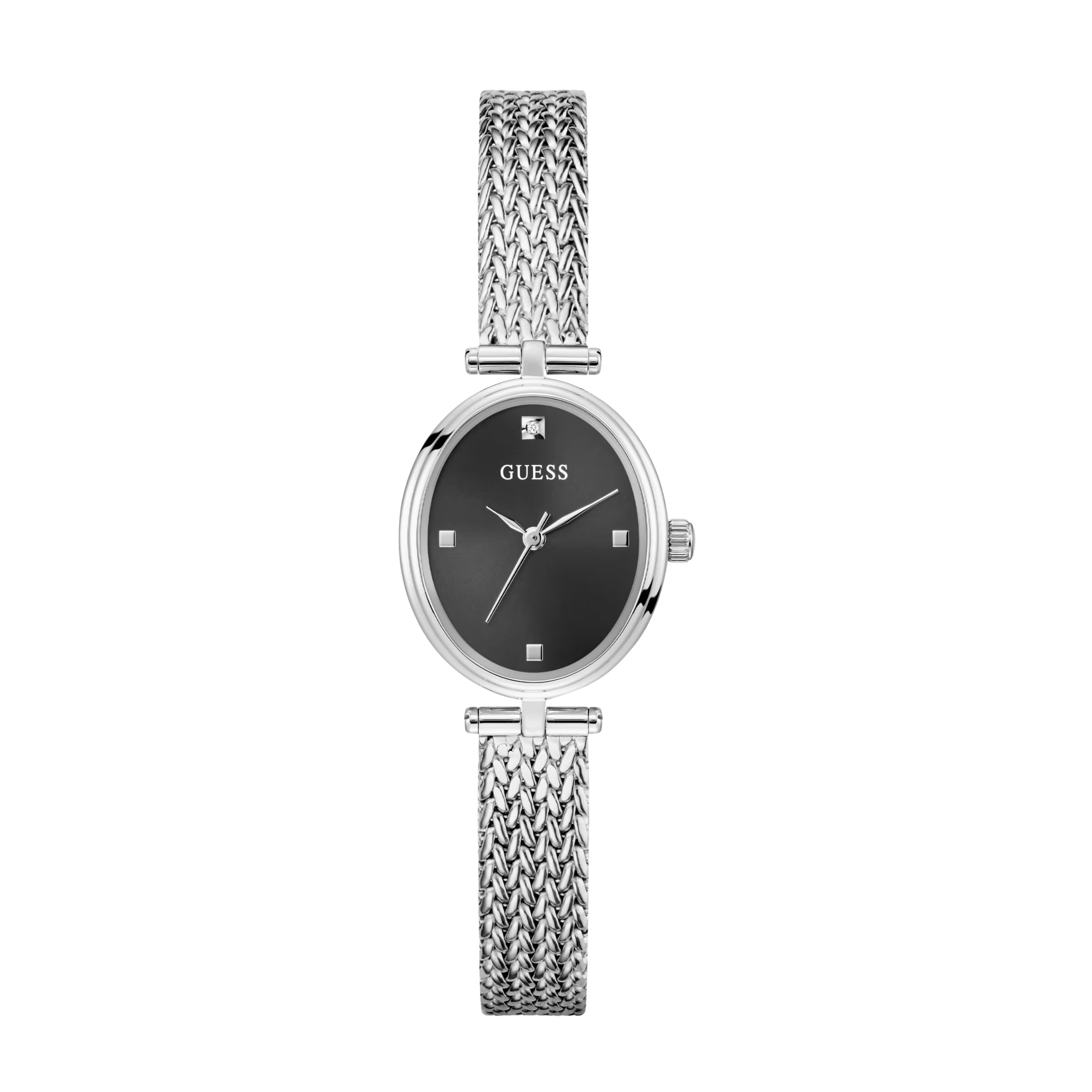 Guess Women Silver Tone Analog Watch GW0935L1 - Silver
