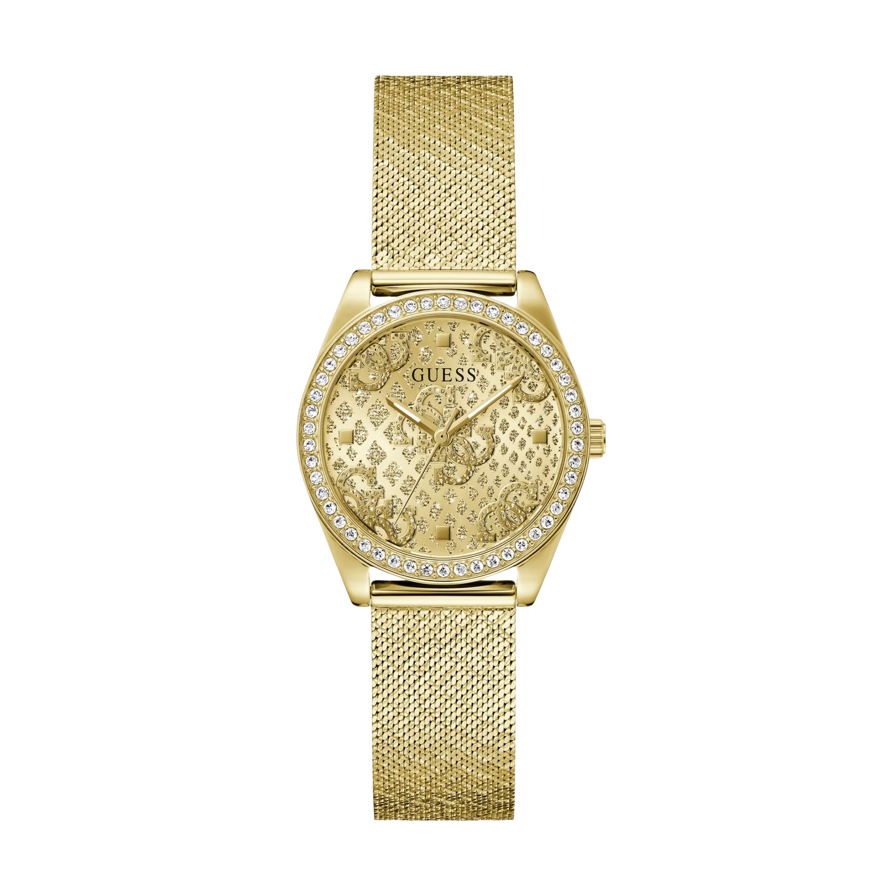 Guess Women Gold Tone Quattro G Analog Watch GW0748L2 - Gold