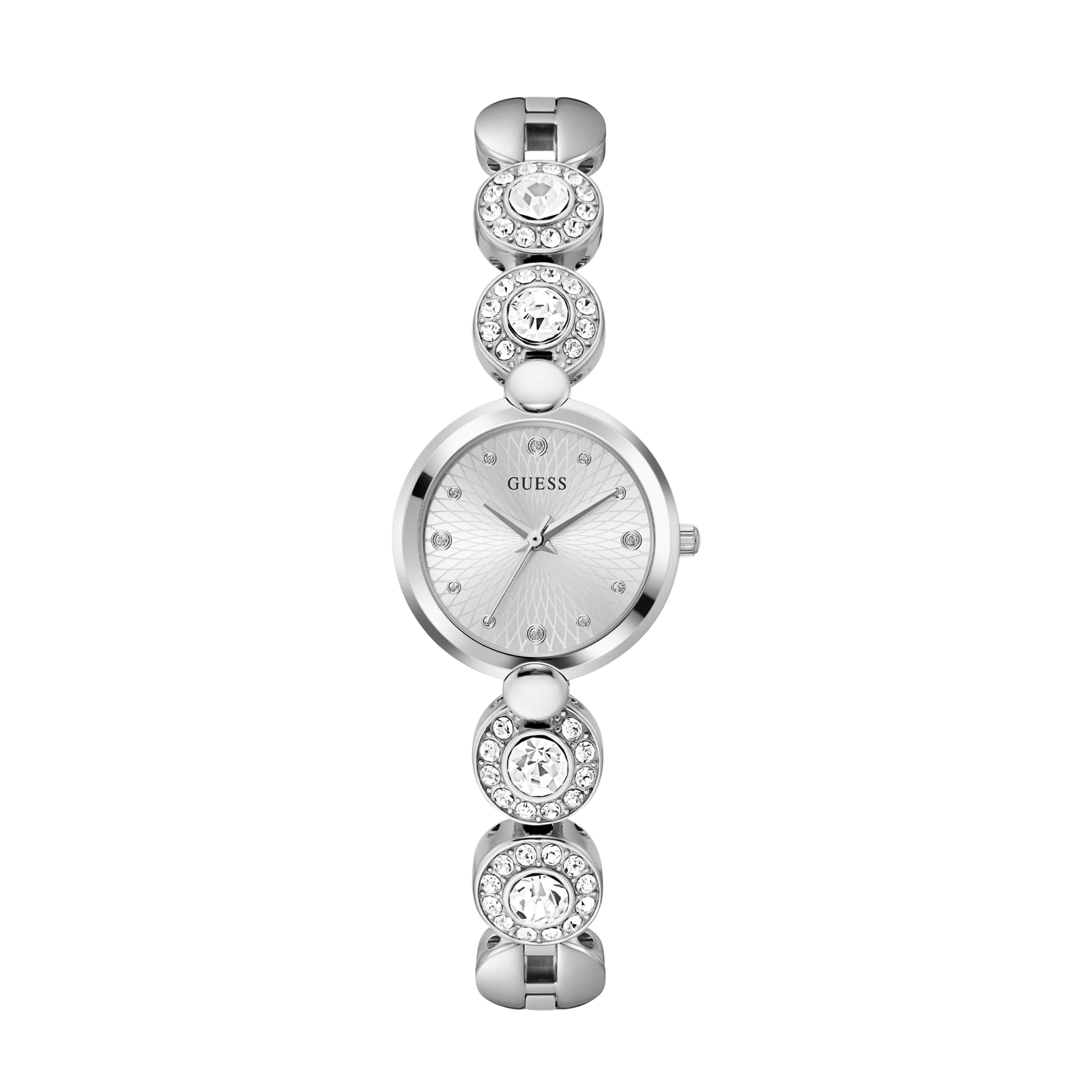 Guess Women Silver Tone Analog Watch GW0757L1 - Silver