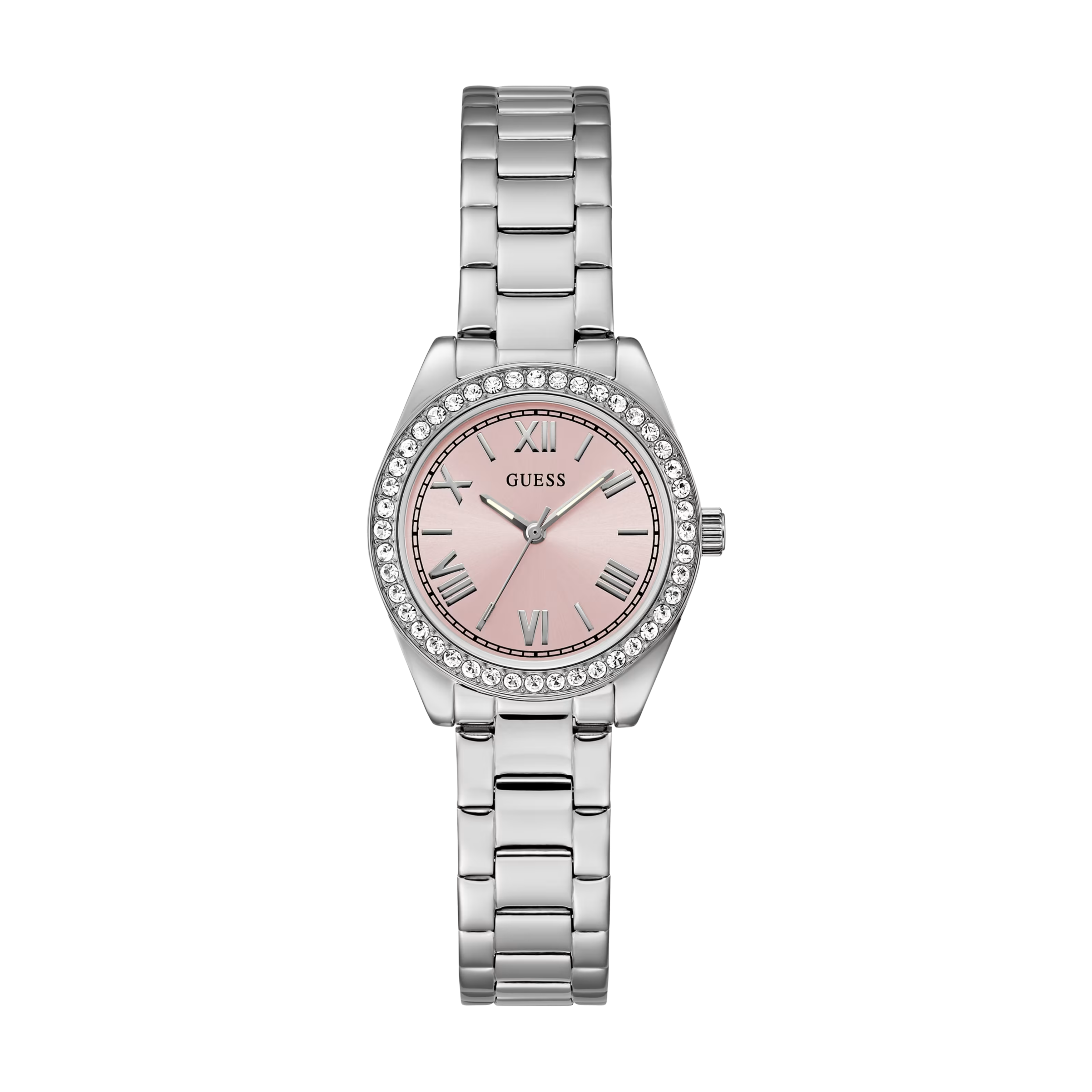 Guess Women Silver Tone Analog Watch GW0841L4 - Silver