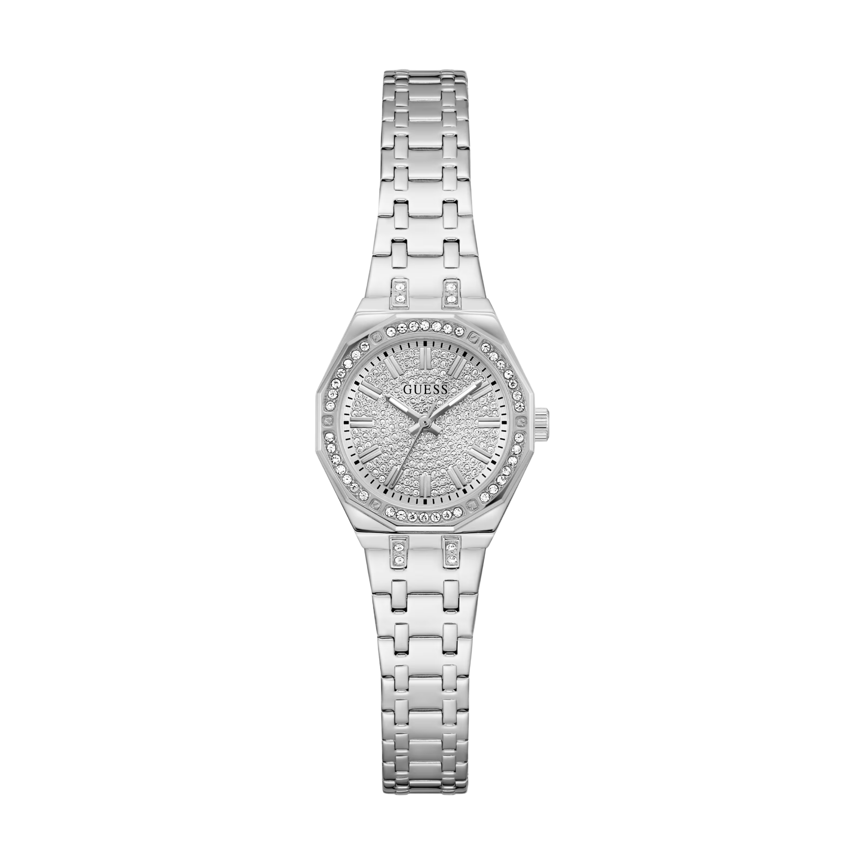 Guess Women Silver Tone Analog Watch GW0931L1 - Silver
