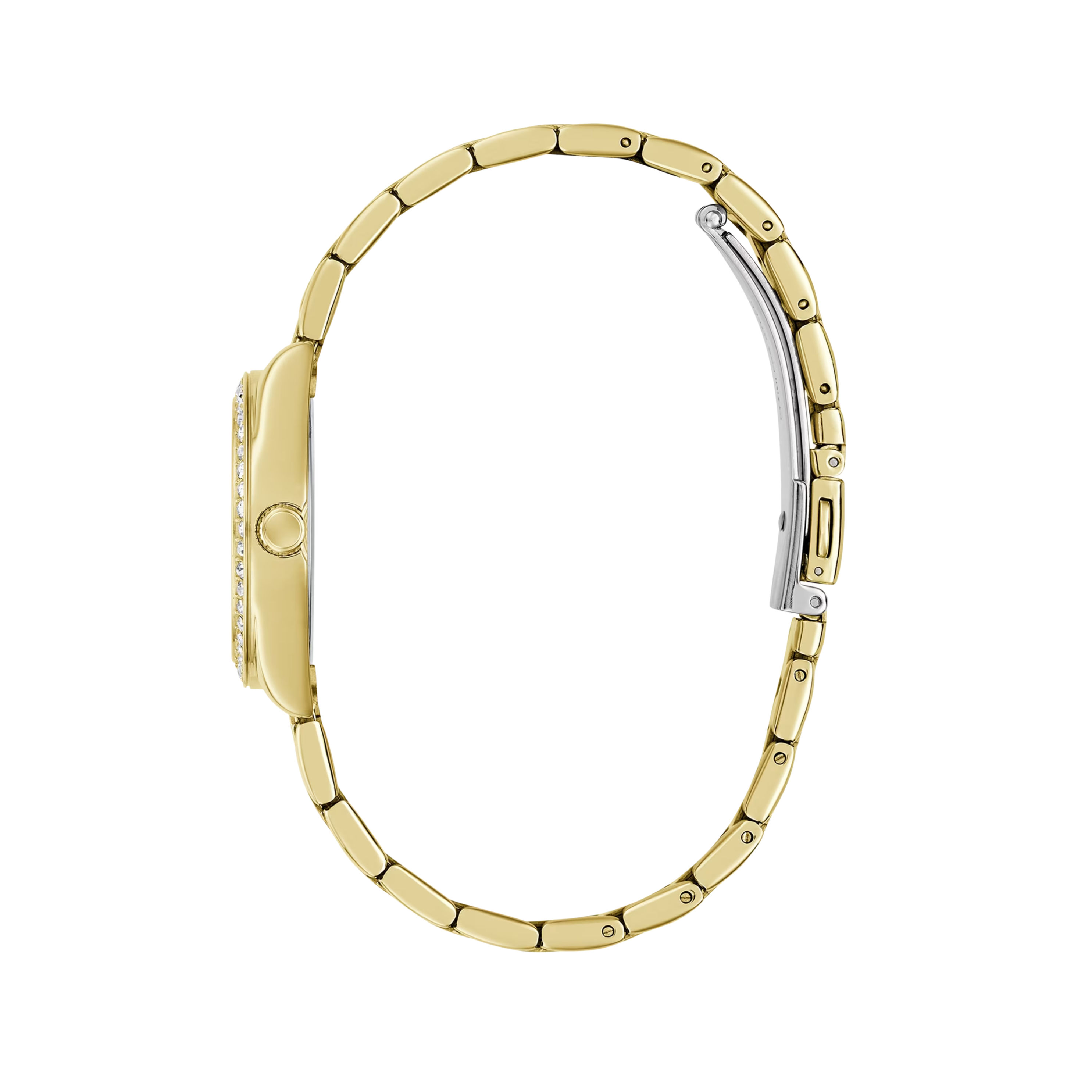 Guess Women Crystal Analogue Watch 30 mm GW0841L9 - Gold Green