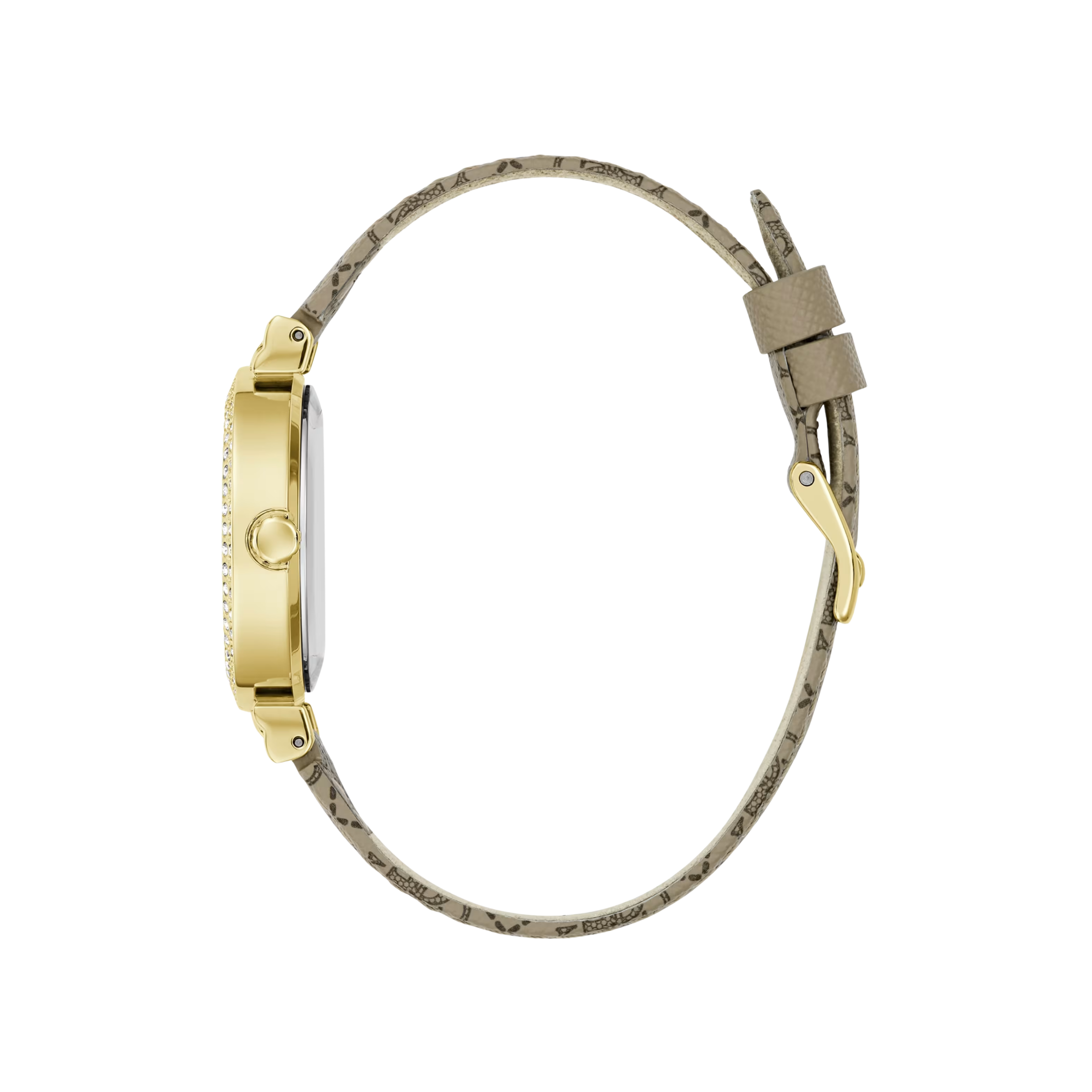 Guess Women Gold Tone And Quatro G Analog Watch GW0943L2 - Gold