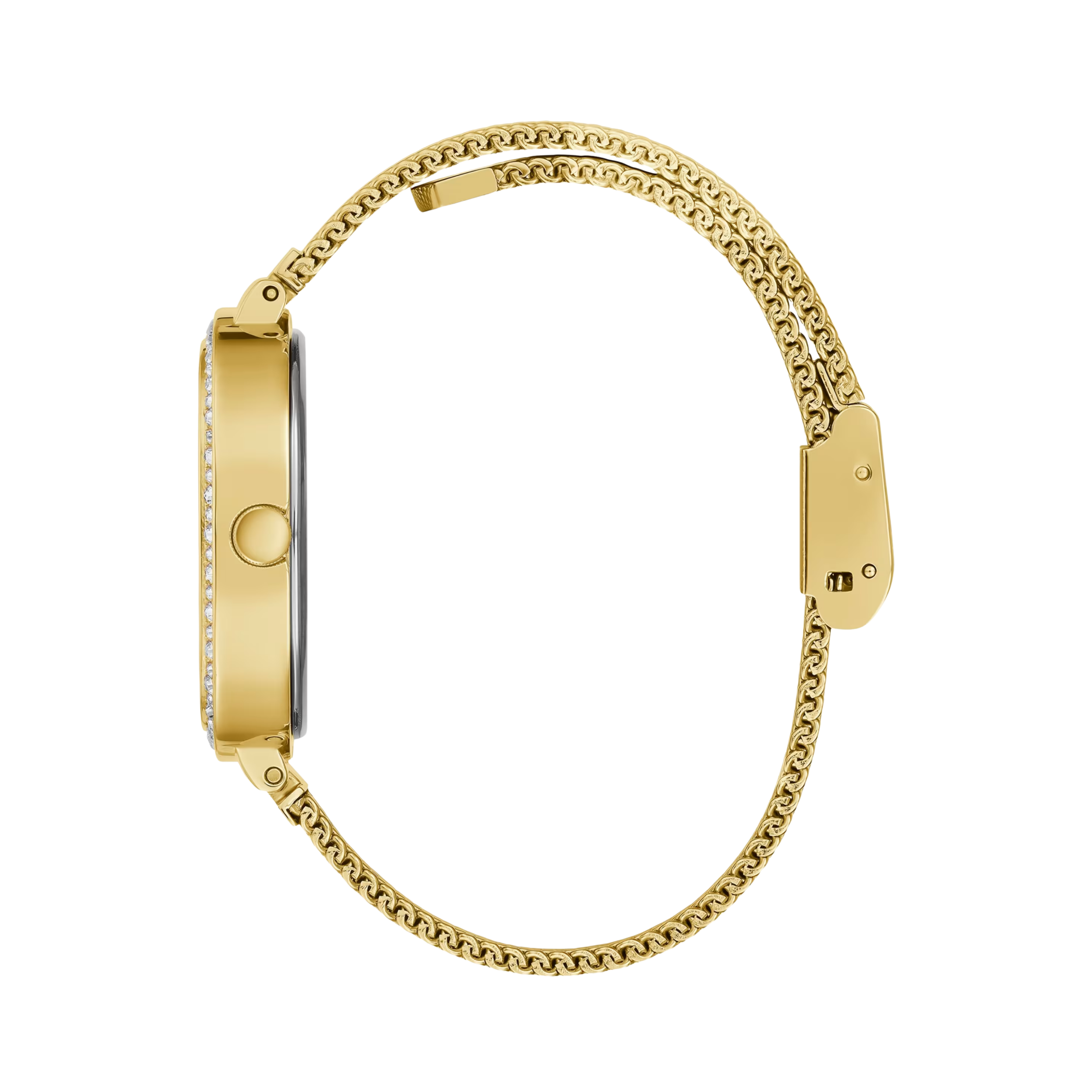 Guess Women Gold Tone and Green Mesh Analog Watch GW0354L5 - Gold Green