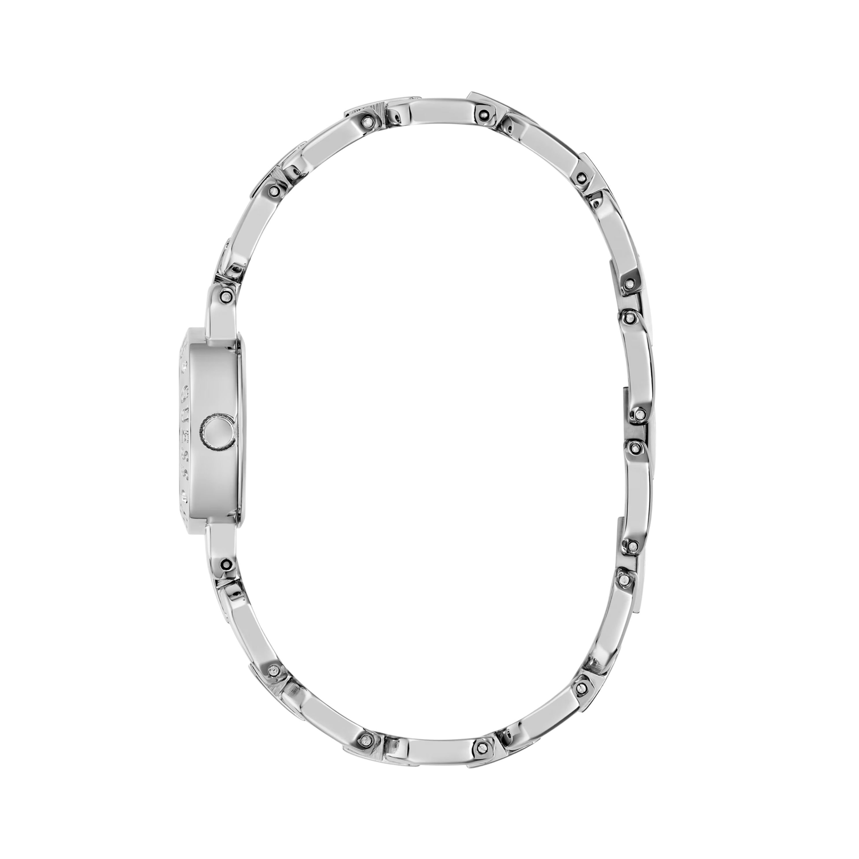 Guess Women Crystal Recycled Steel Analogue Watch 22 mm GW1019L1 - Silver