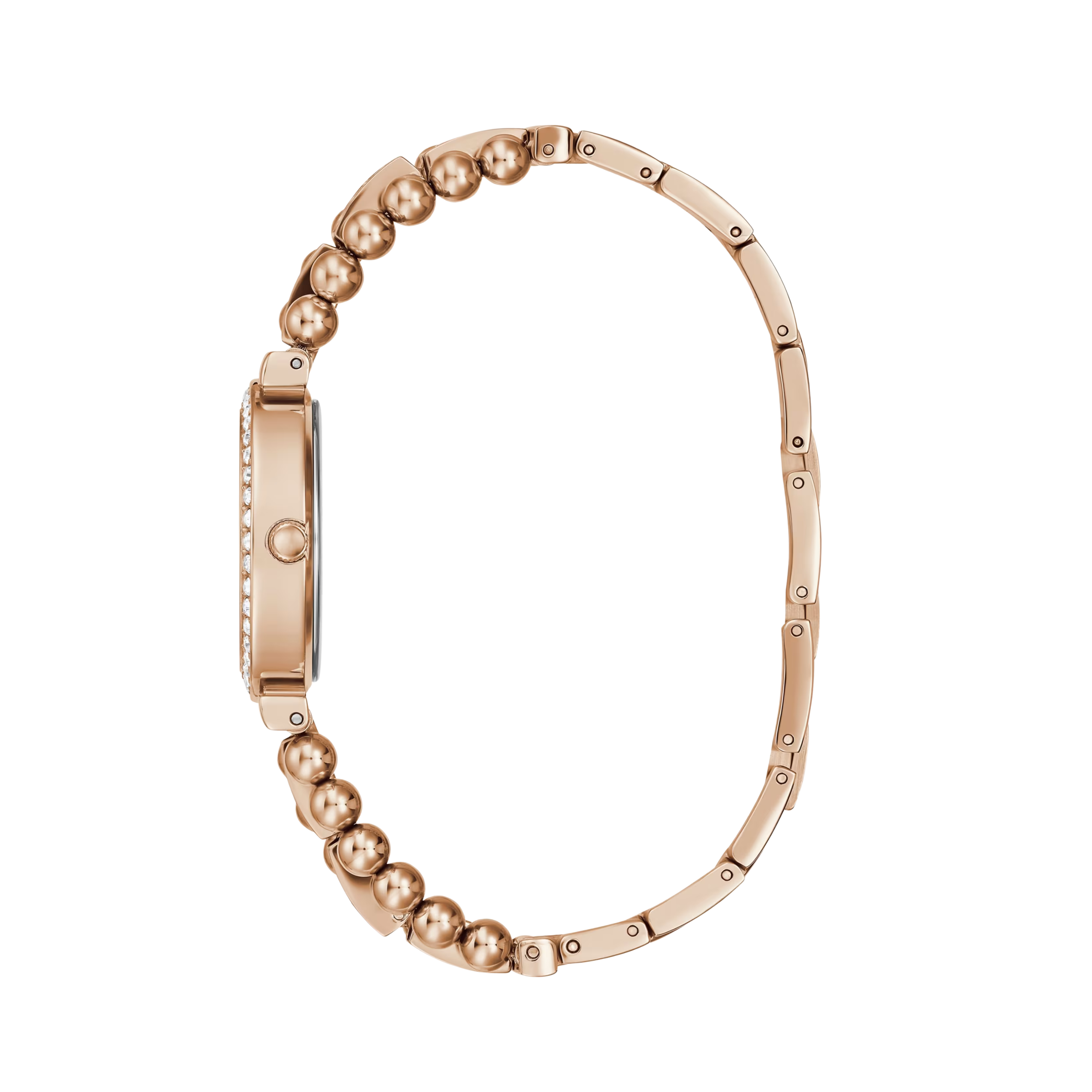 Guess Women Rose Gold Tone and Rhinestone Analog Watch GW0401L3 - Rose Gold