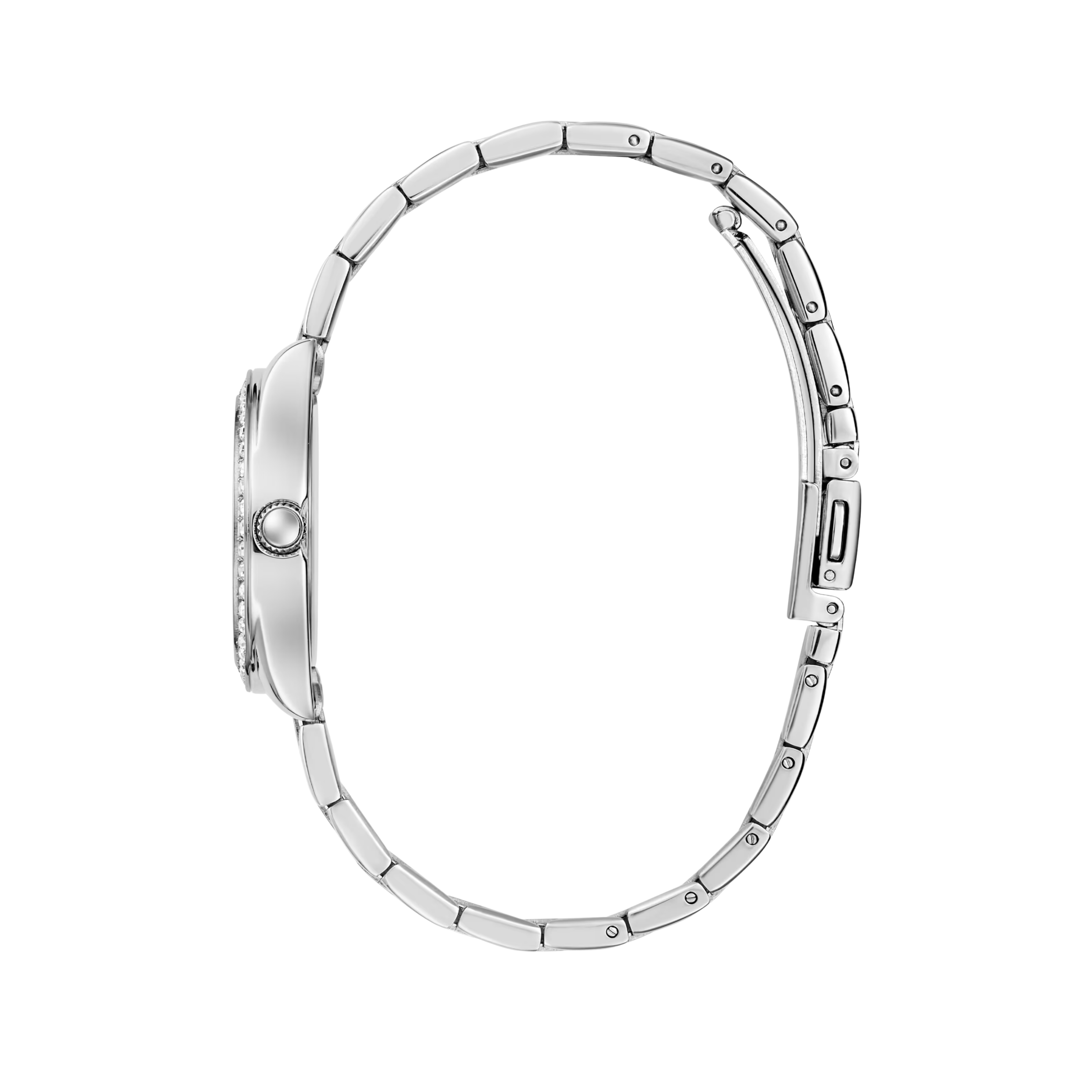 Guess Women Silver Tone Analog Watch GW0841L4 - Silver