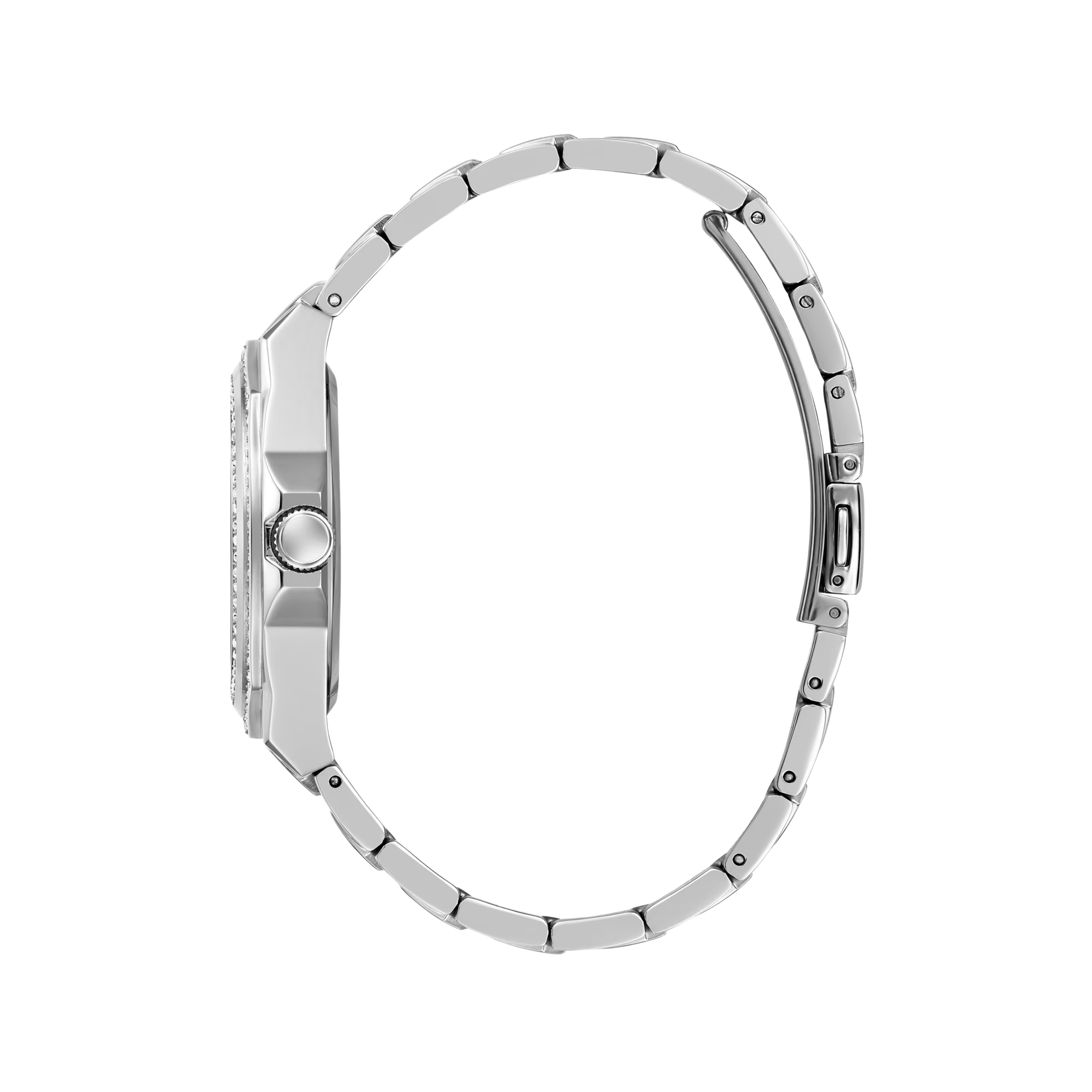Guess Women Silver Tone And Crystal Multifunction Watch GW0685L1 - Silver
