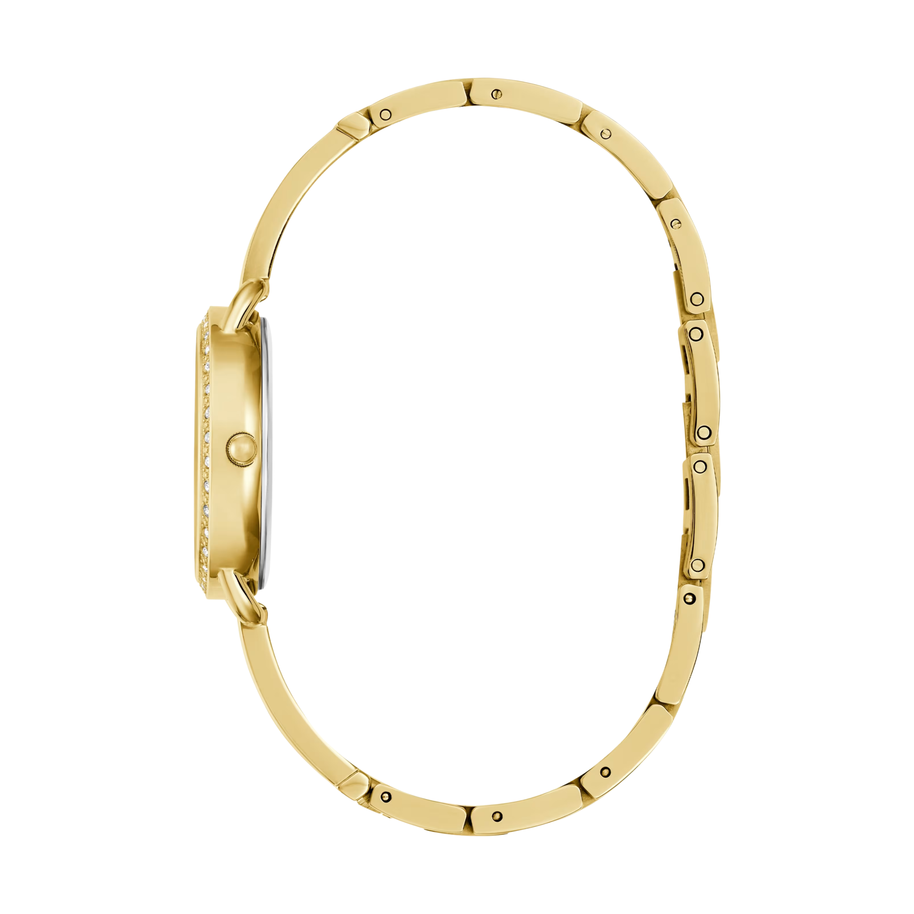 Guess Women Gold Tone Triangle Analog Watch GW0914L2 - Gold