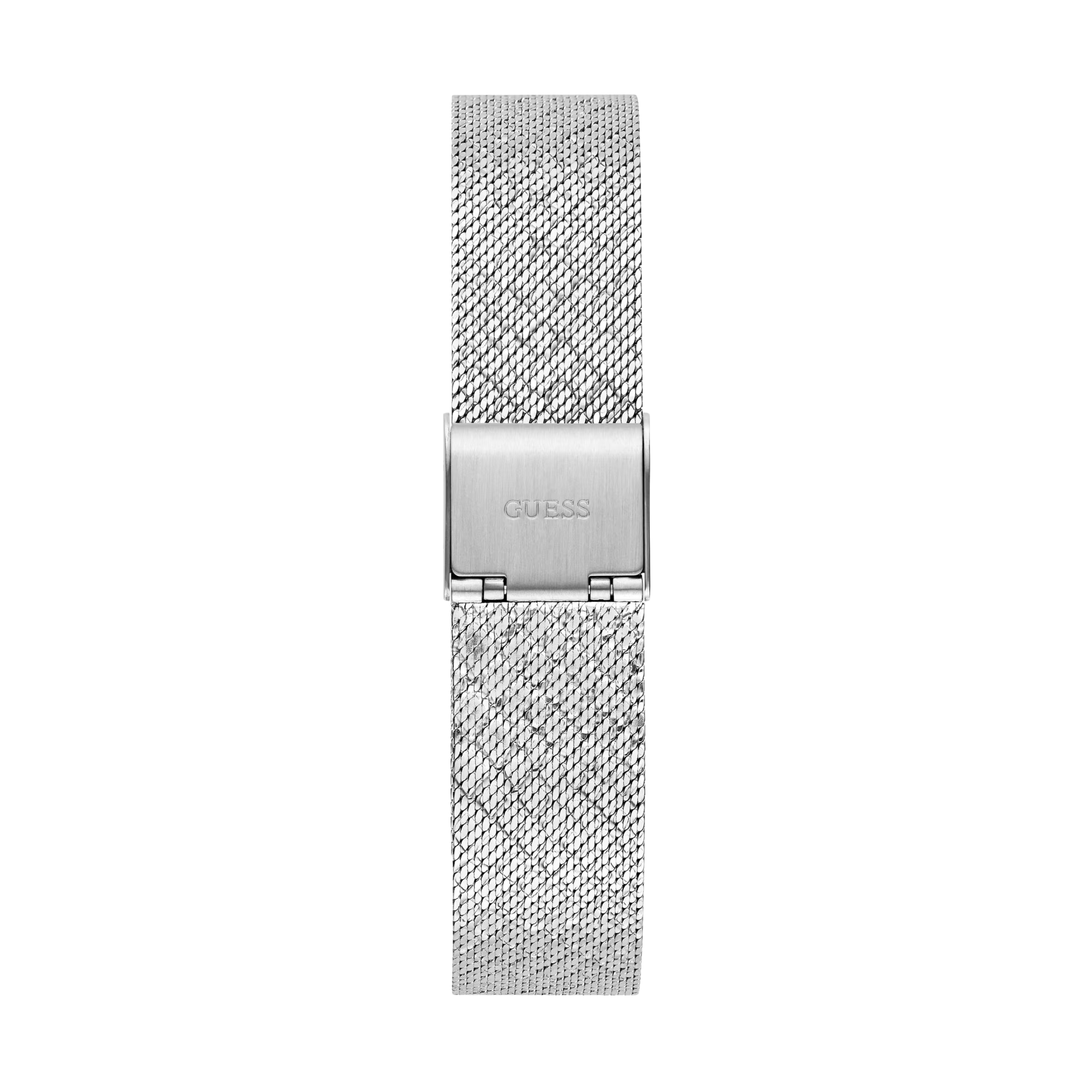 Guess Women Silver Tone Mesh Analog Watch GW0748L1 - Silver