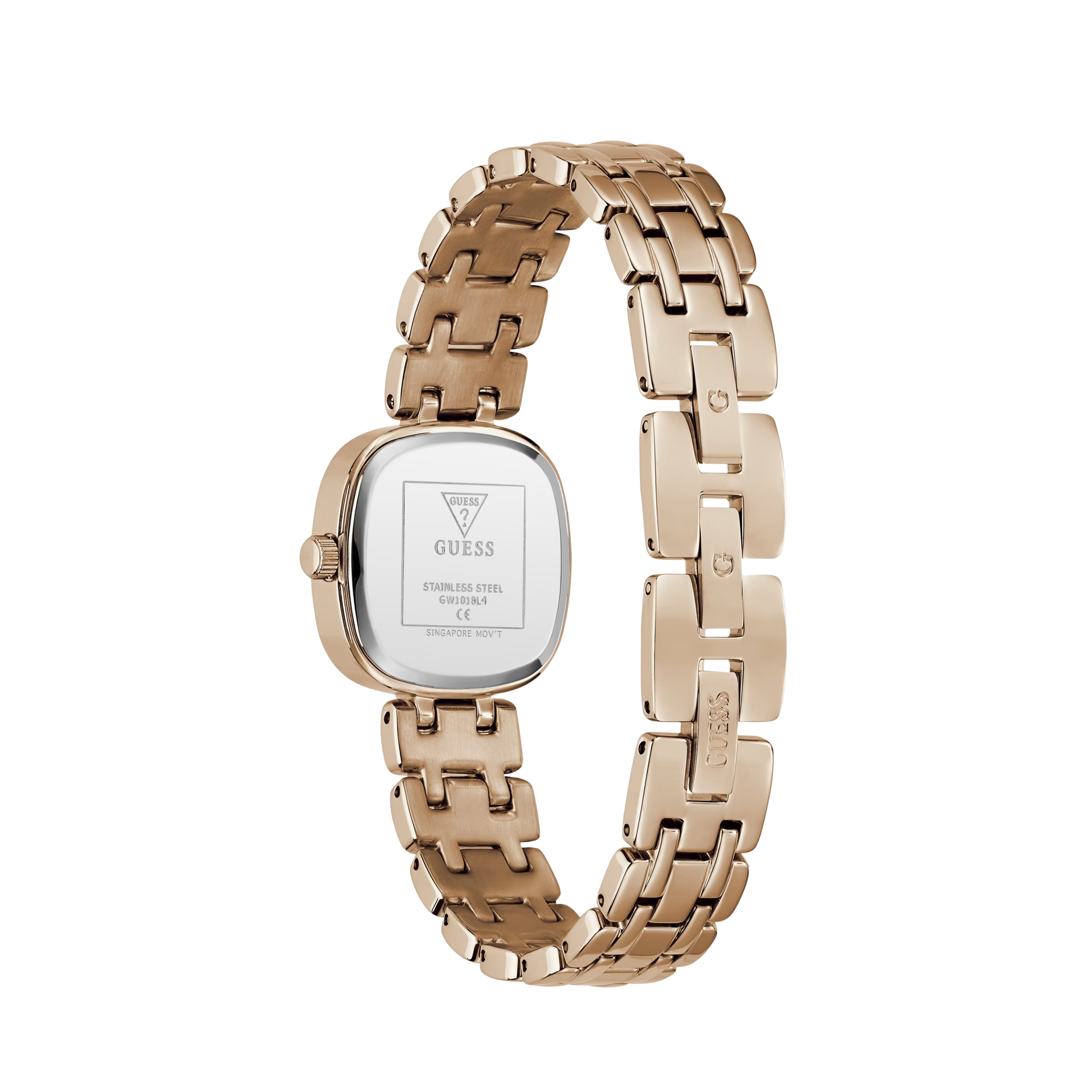 Guess Women Crystal Stainless Steel Analogue Watch GW1018L4 - Rose Gold