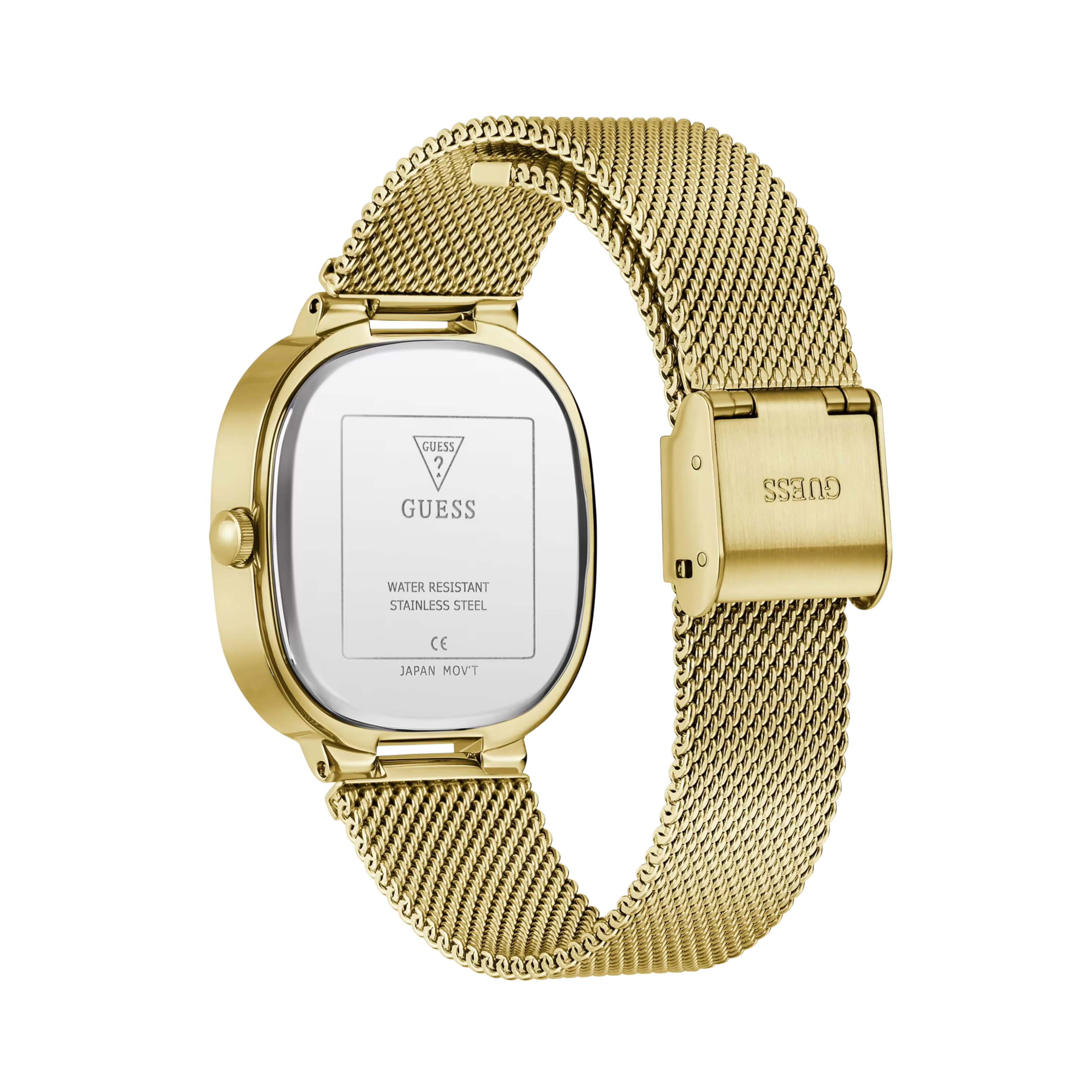 Guess Women Gold Tone Red Analog Watch GW0935L4 - Gold Red