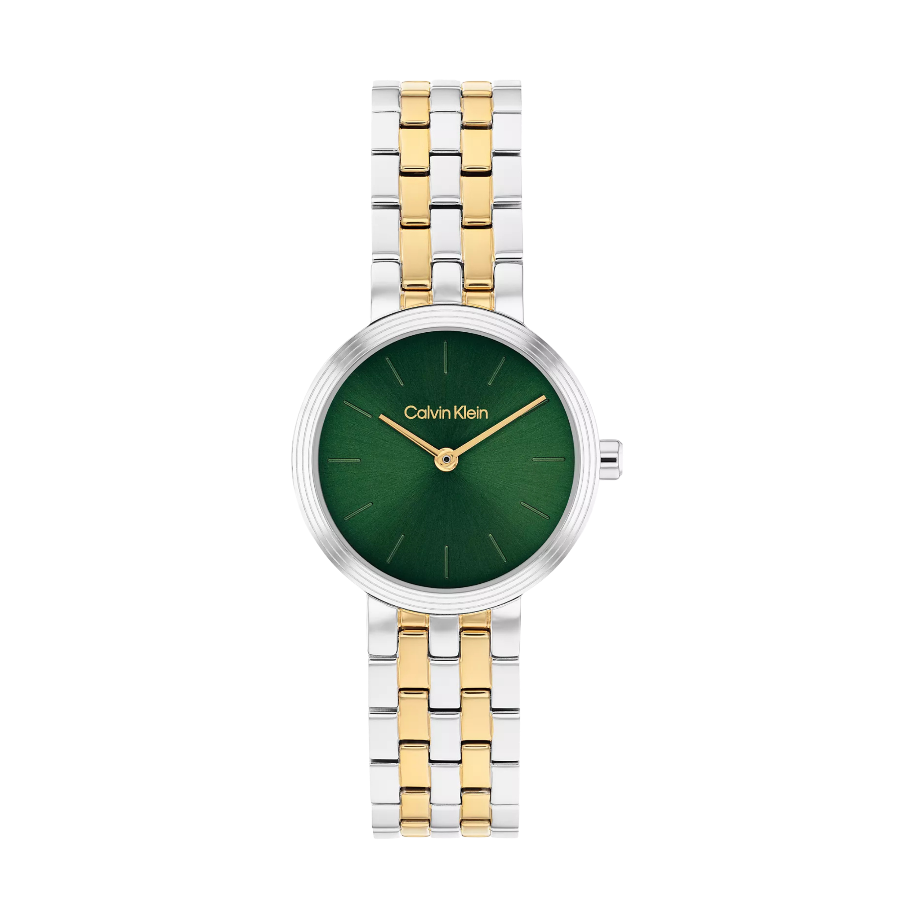 Calvin Klein Women Refined Dial Link Bracelet Watch - Two Tone