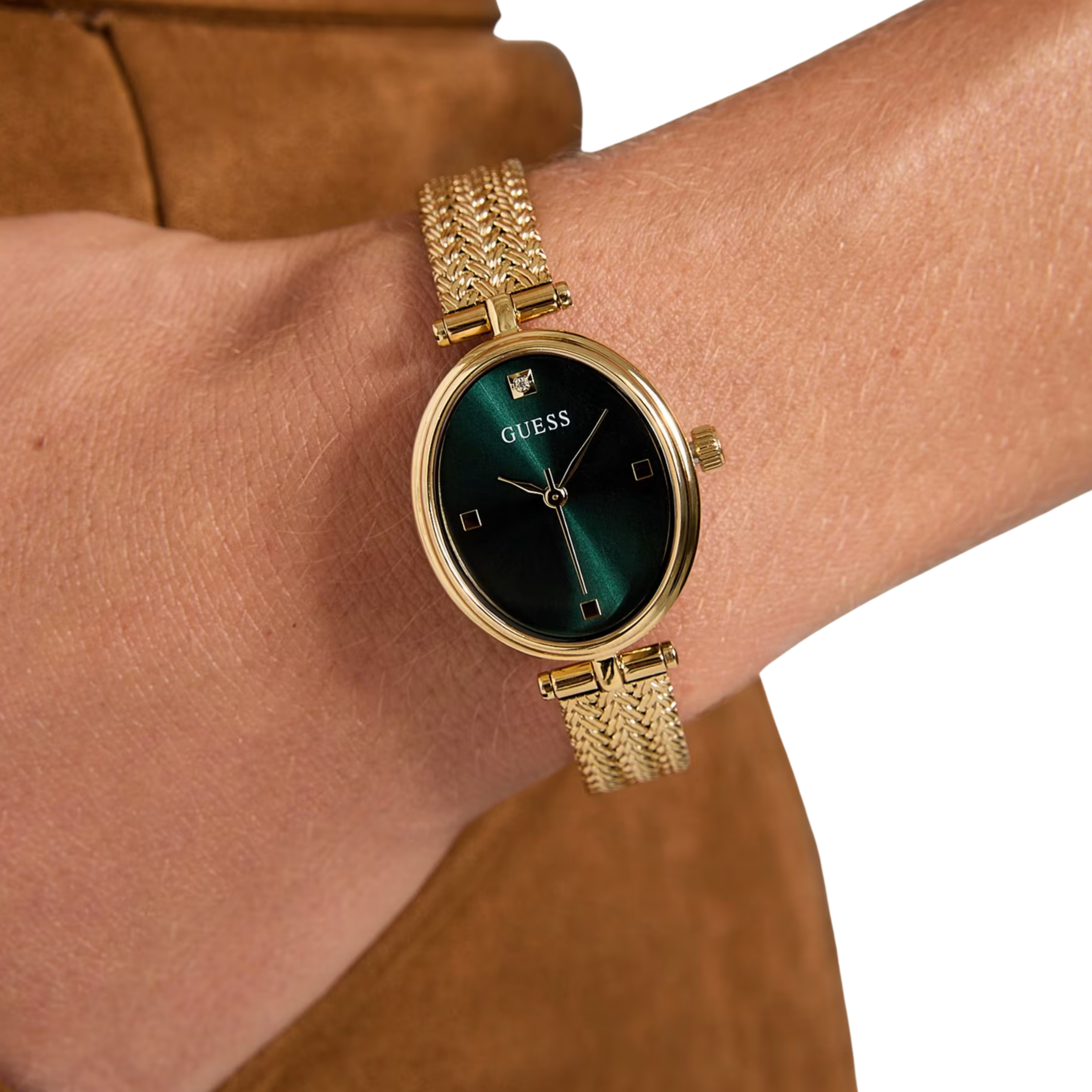 Guess Women Gold Tone Analog Watch GW0935L2 - Gold
