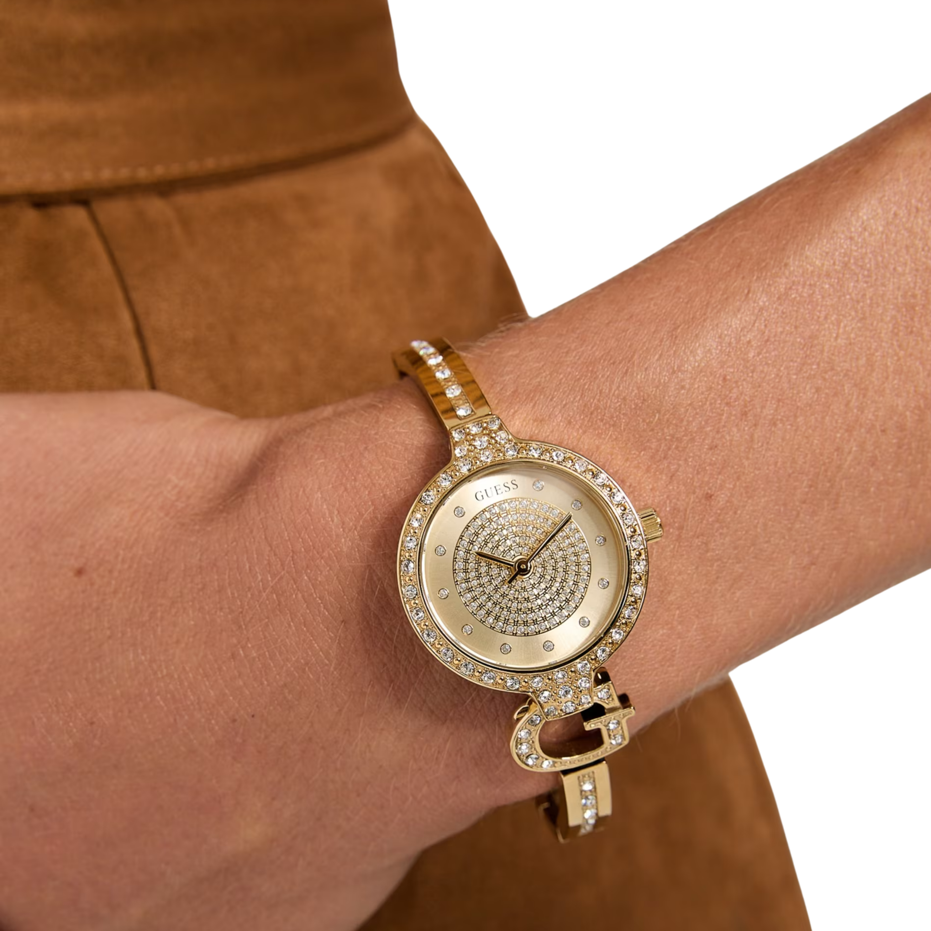 Guess Women Gold Tone Analog Watch GW0929L2 - Gold