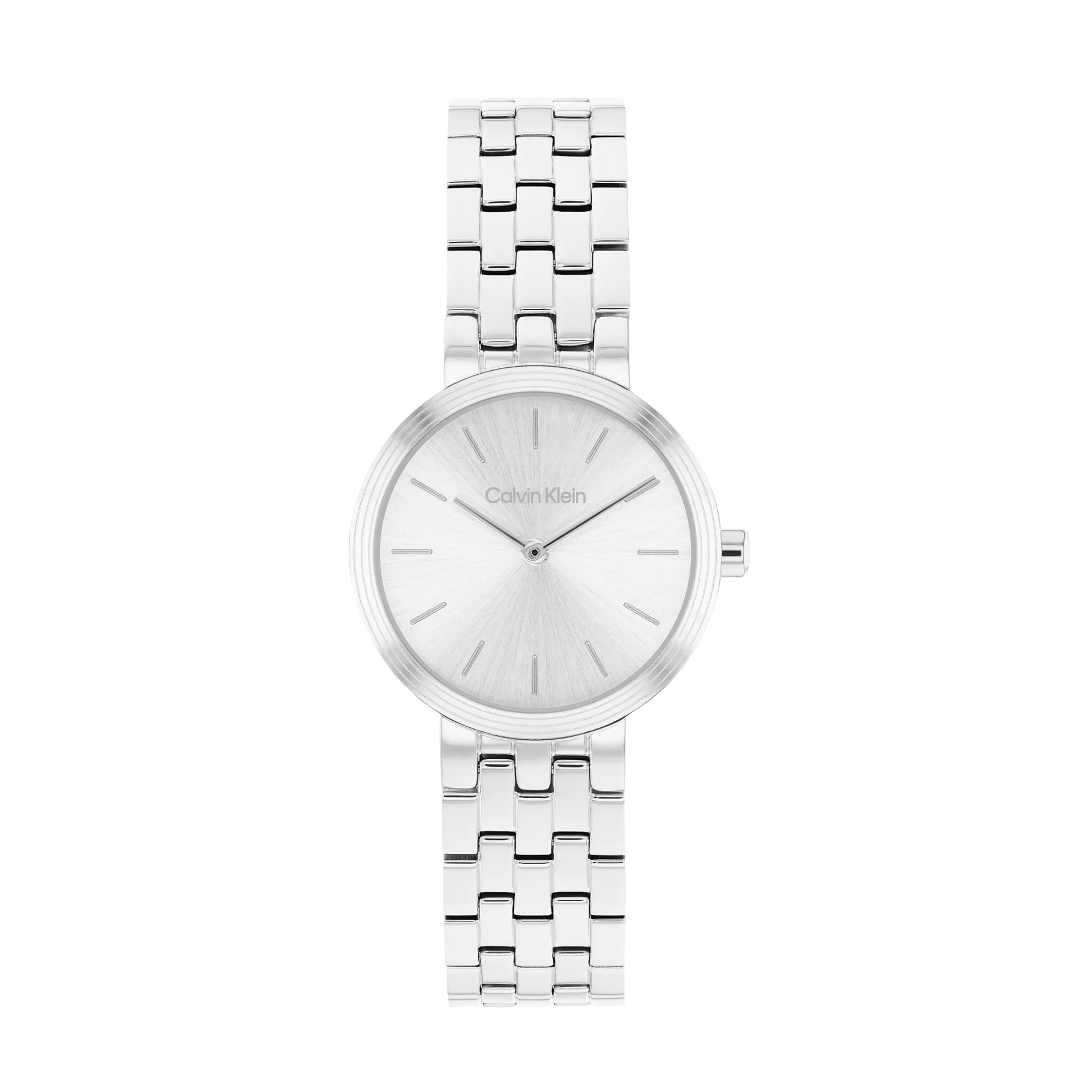 Calvin Klein Women Modern Dial Link Bracelet Watch - Silver
