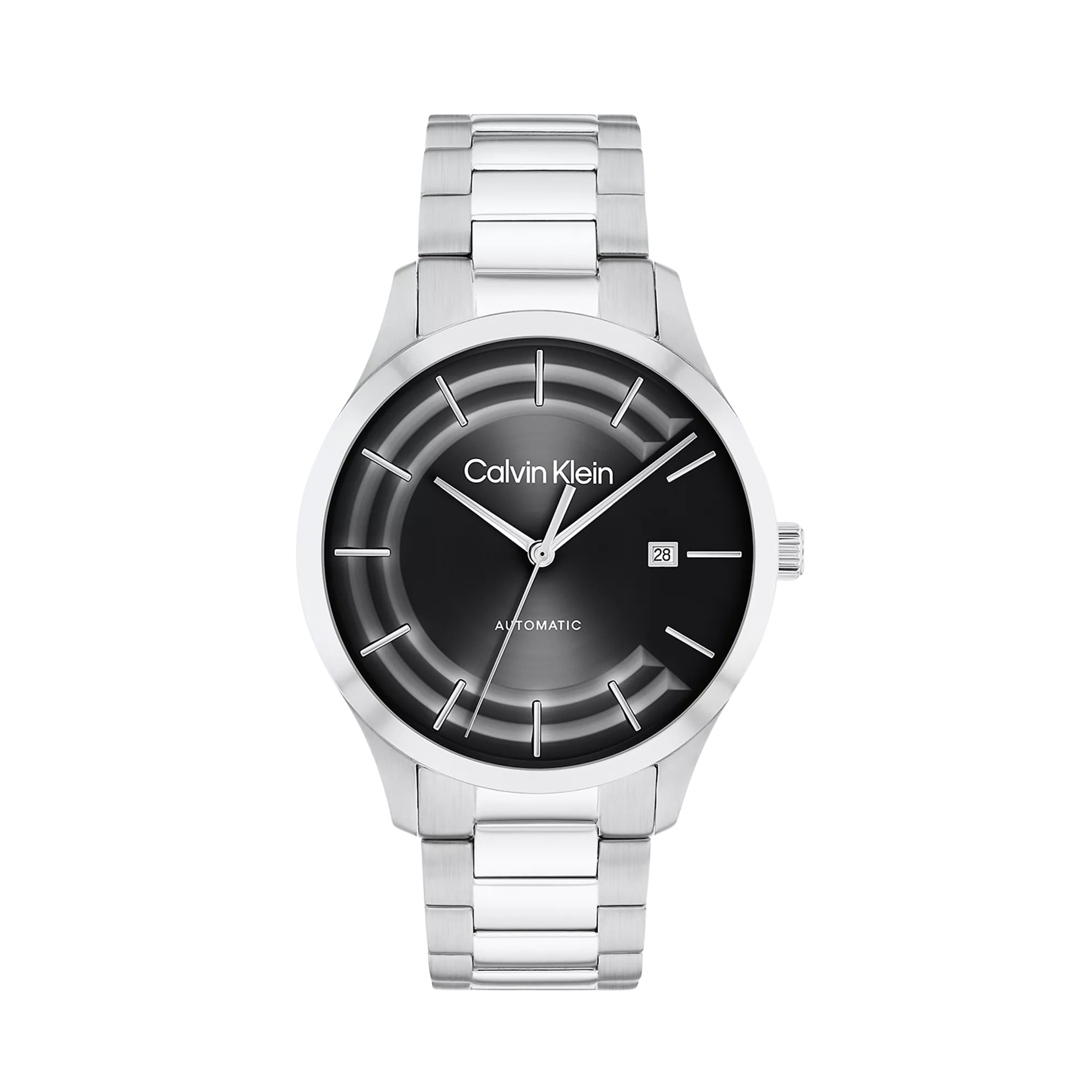Calvin Klein Men Automatic H Link Bracelet Watch 25300021 - Black