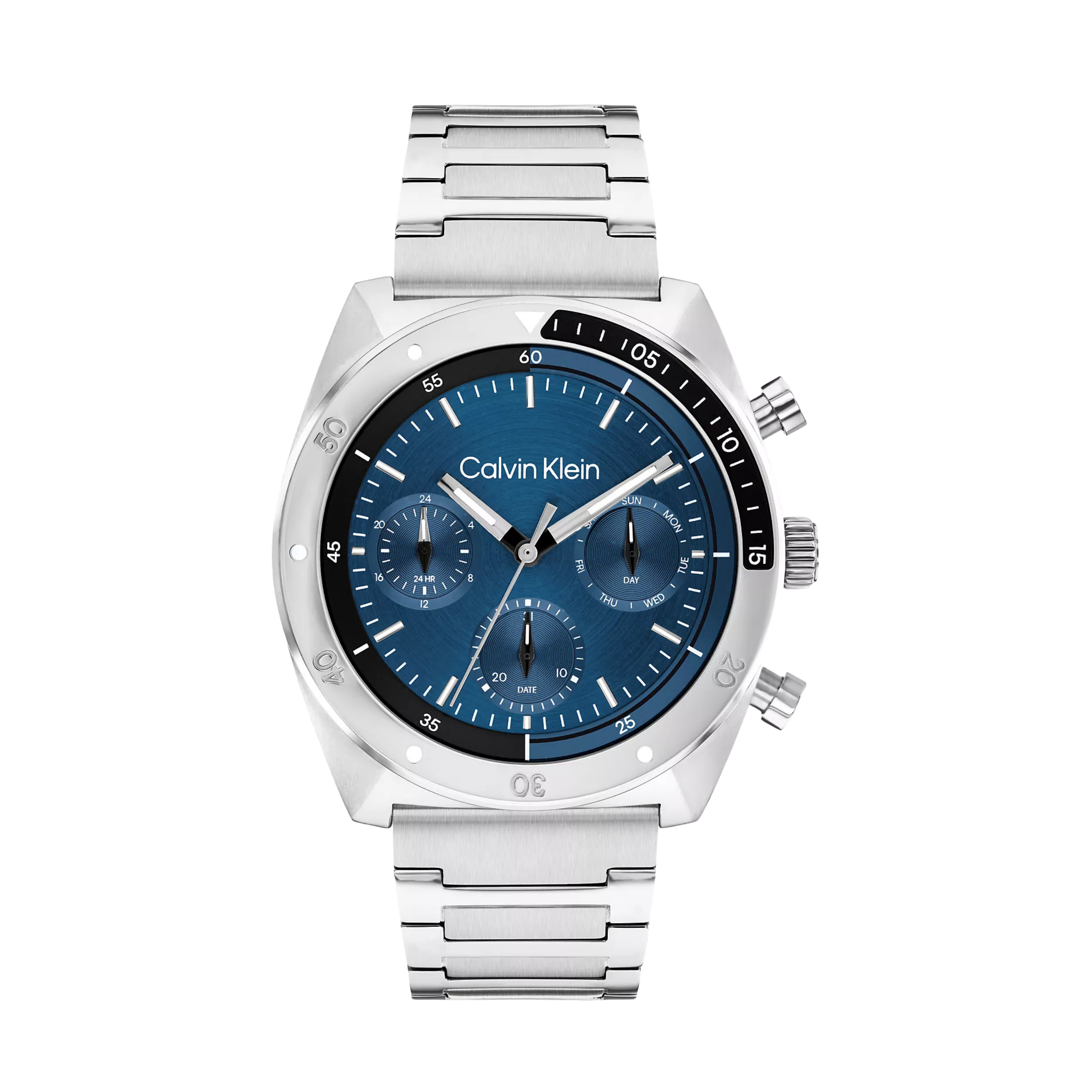 Calvin Klein Men Multifunction Link Bracelet Watch 25200464 - Blue