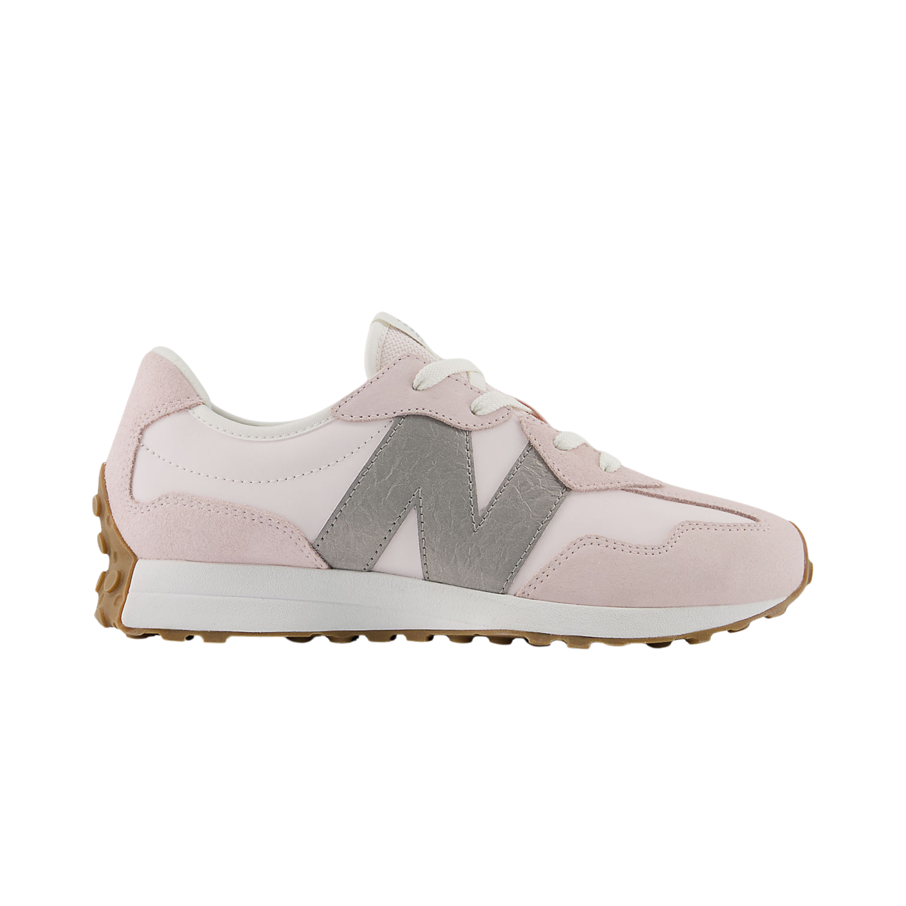 New Balance Big Kids 327 - Pink Salt Dark Silver Metallic