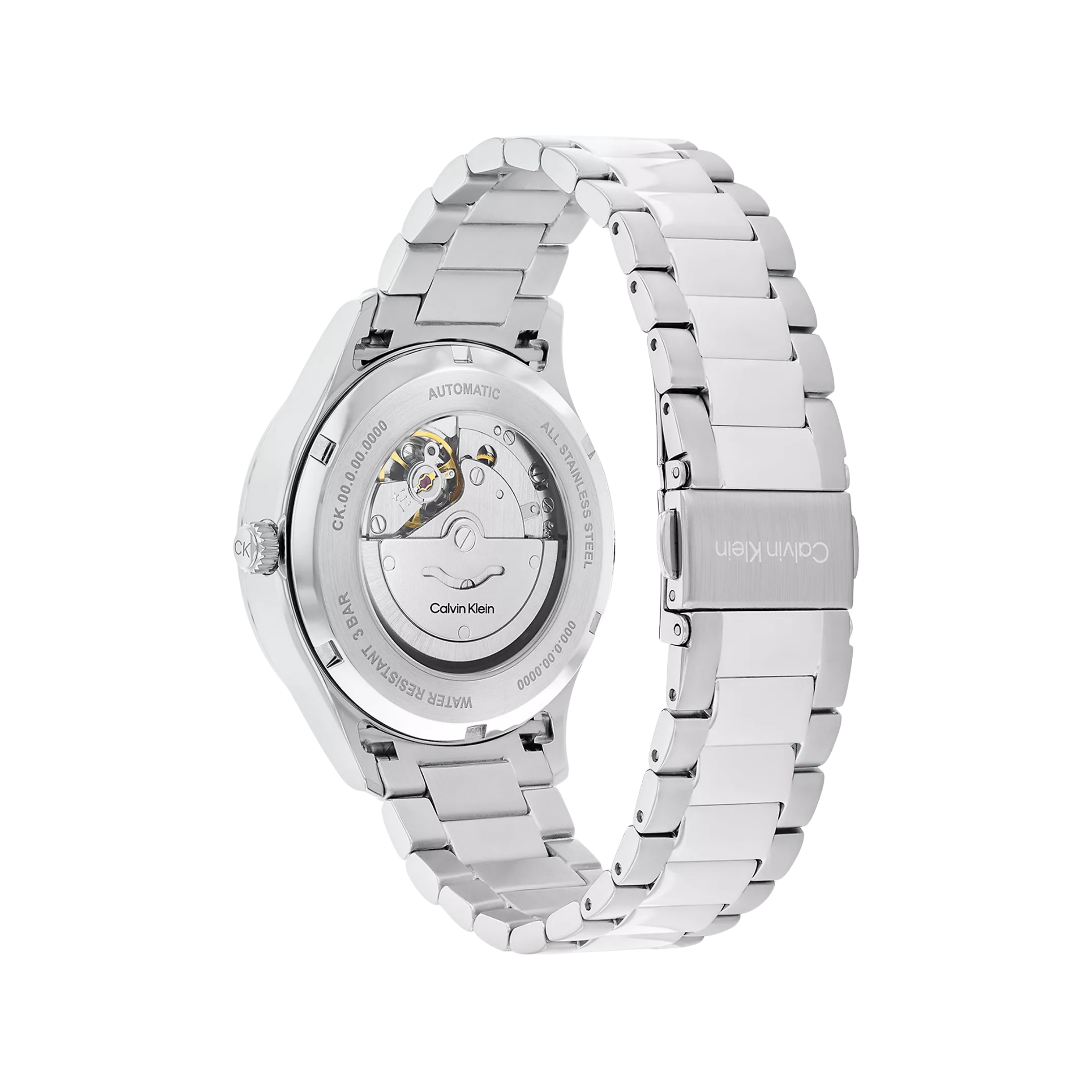 Calvin Klein Men Automatic H Link Bracelet Watch 25300021 - Blue