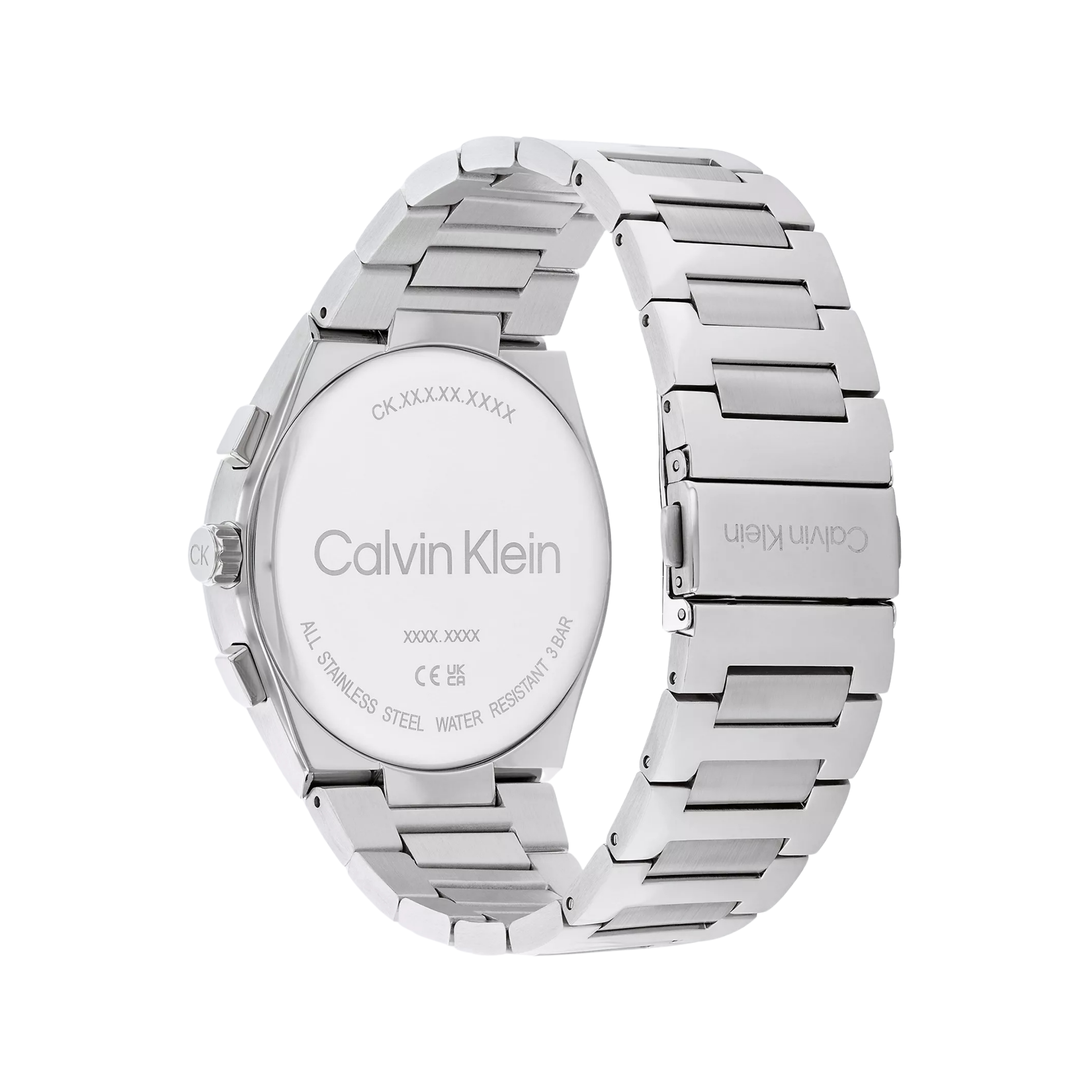 Calvin Klein Men Multifunction H Link Bracelet Watch 25200441 - Black Silver