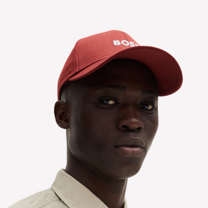 Hugo Boss Cotton Six-panel Logo Cap - Red