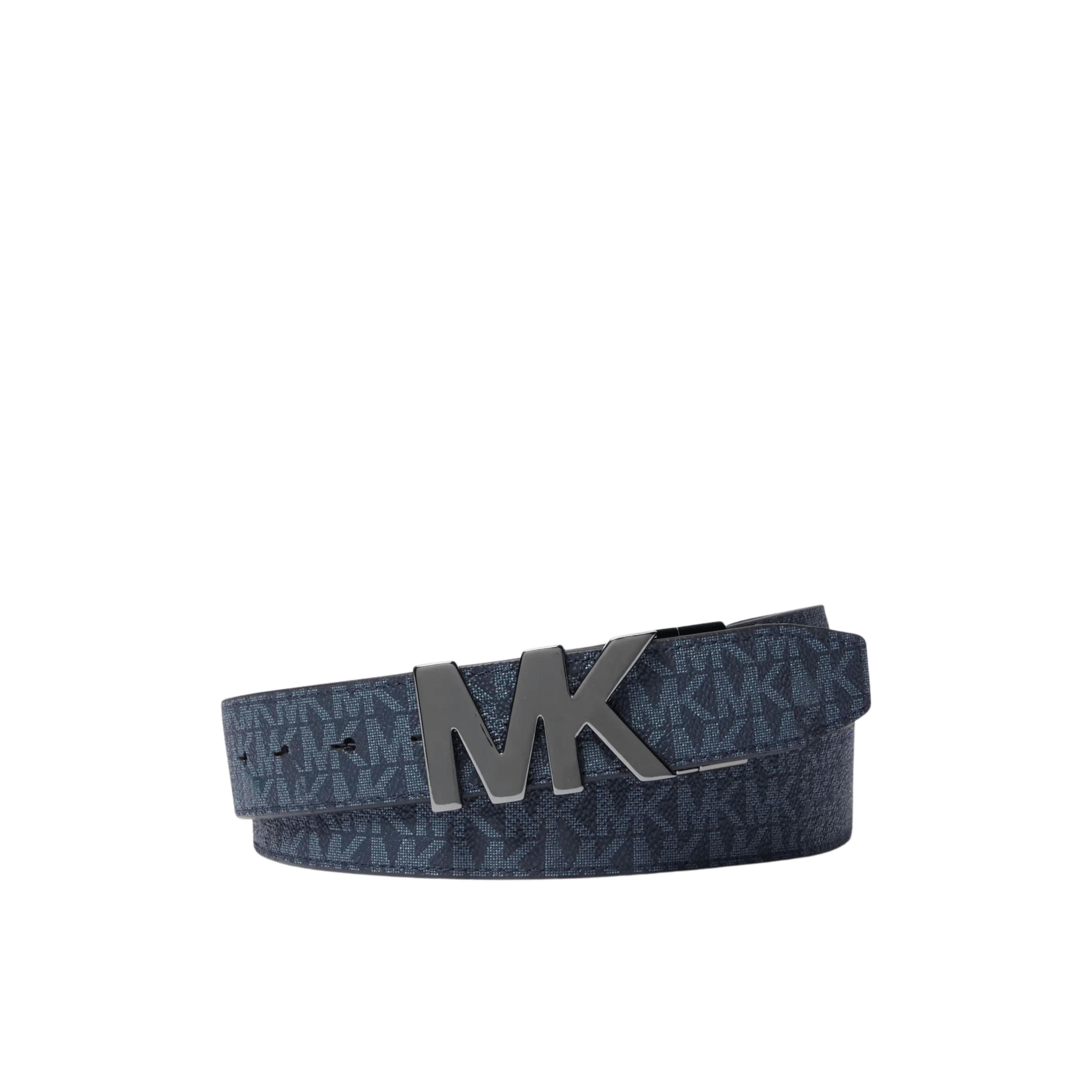 Michael Kors Men 4 in 1 Signature Logo Belt Box Set - ADMRL PLBLUE