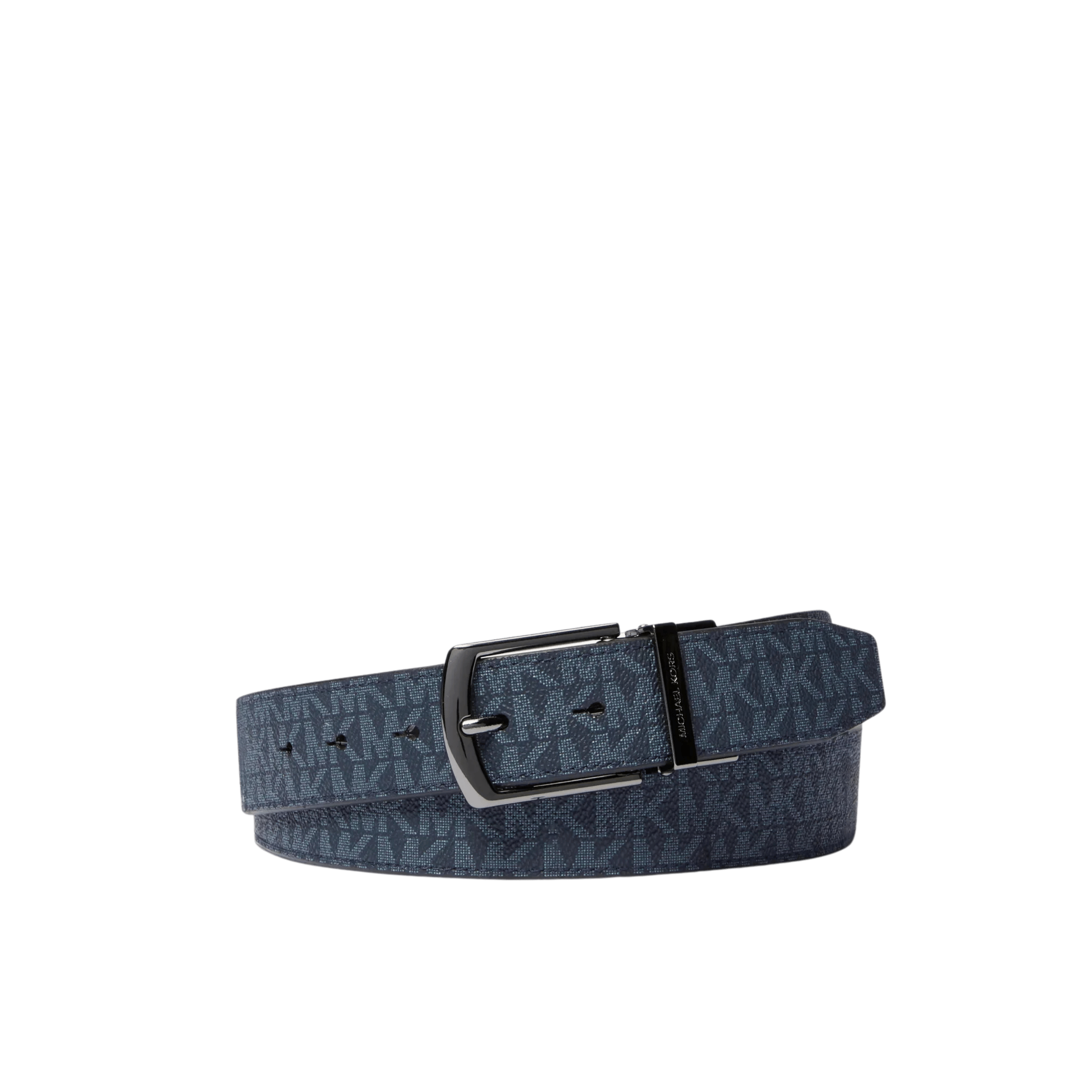 Michael Kors Men 4 in 1 Signature Logo Belt Box Set - ADMRL PLBLUE