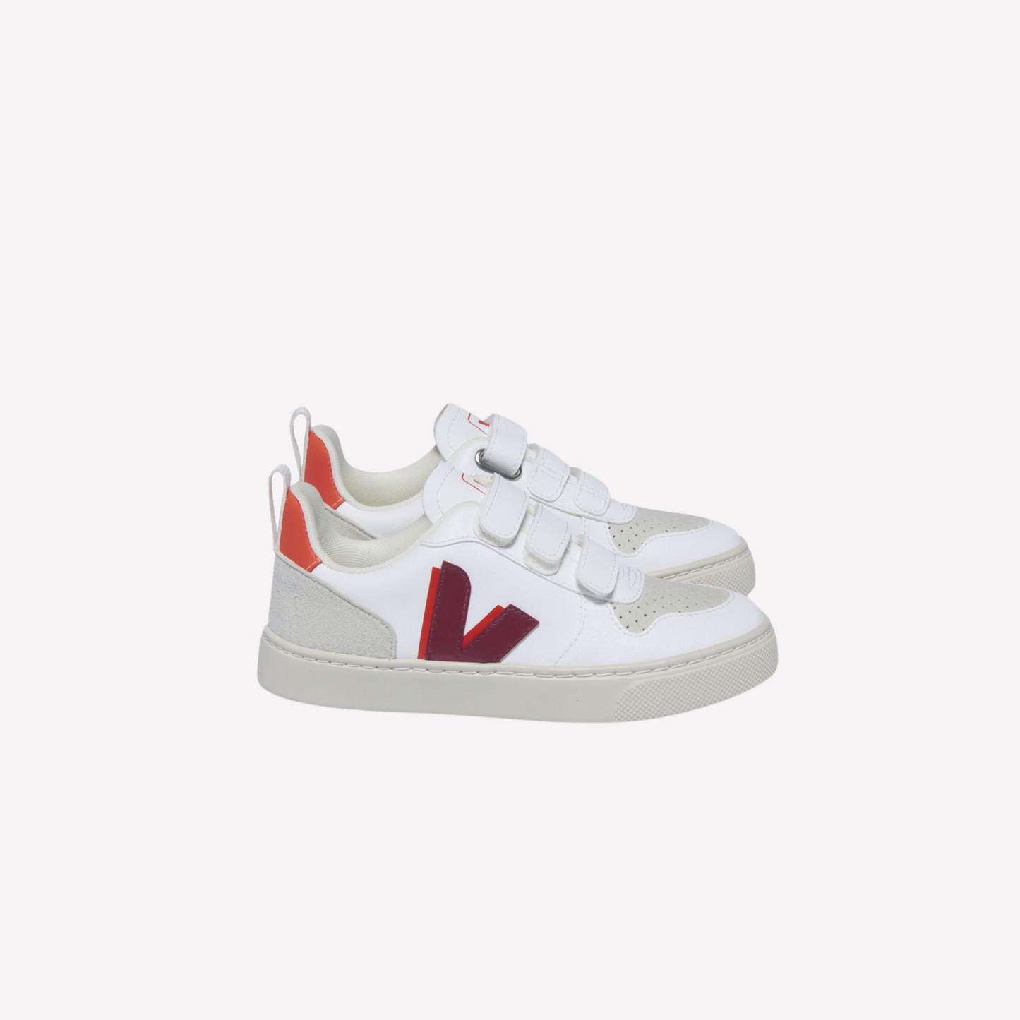 Veja Kids V-10 - White Marsala Orange Fluo