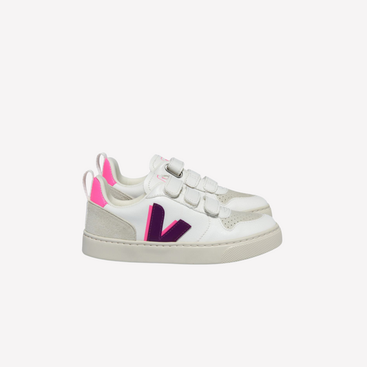 Veja Kids V-10 - White Magenta Sari