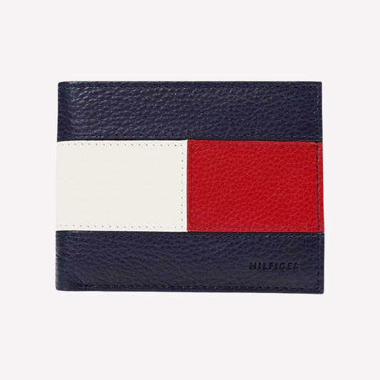 Tommy Hilfiger Passcase Wallet - Blue/White/Red