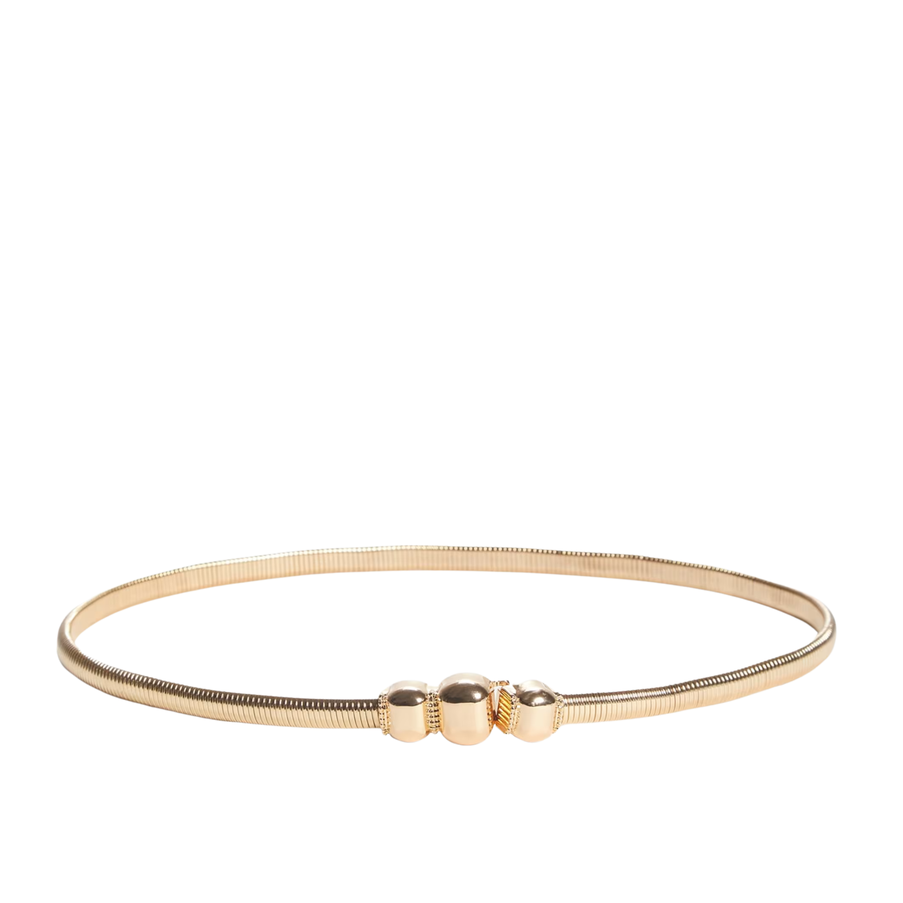 Guess Women Tab Snake Chain Belt - Silver Gold