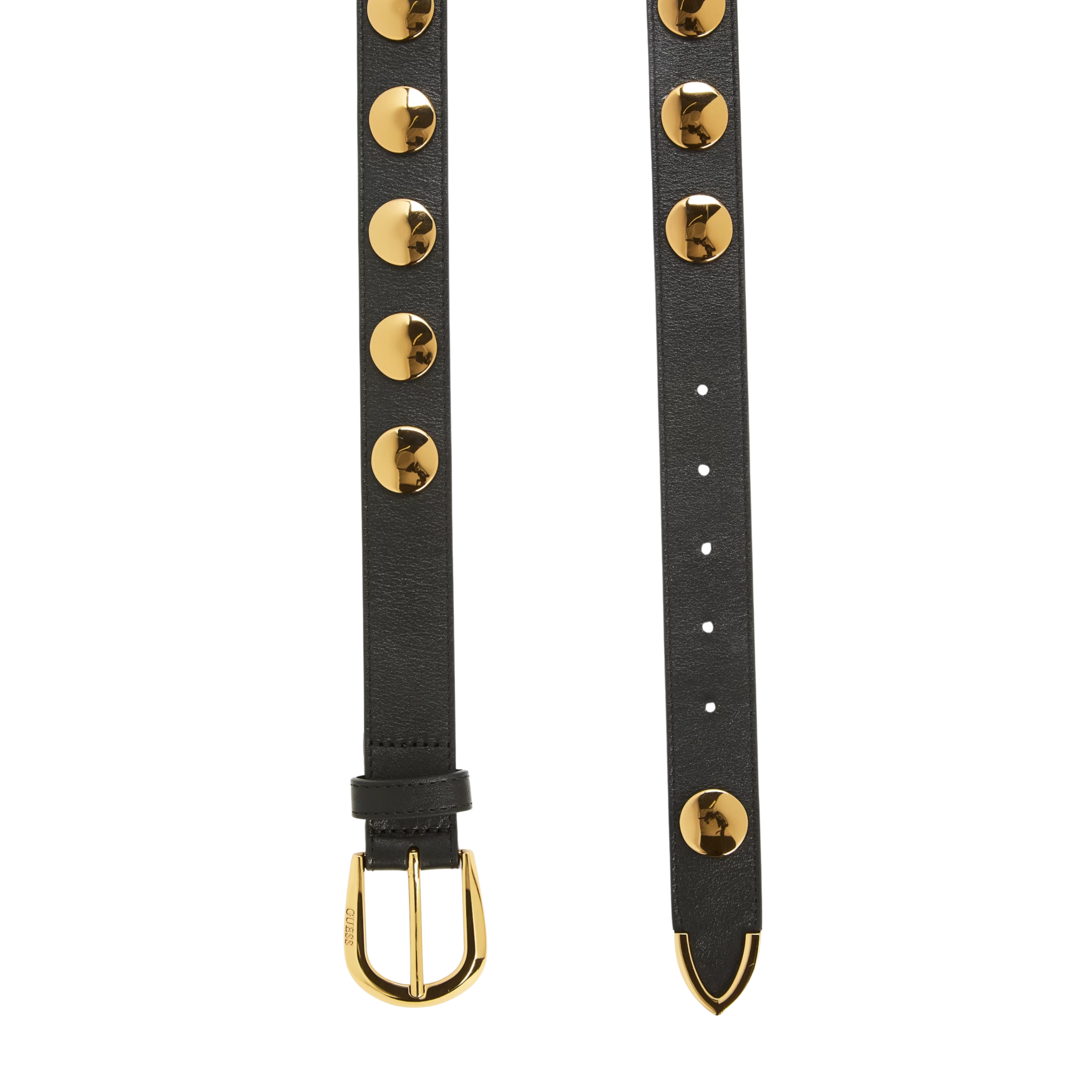 Guess Women Genuine Leather Logo Belt - Black
