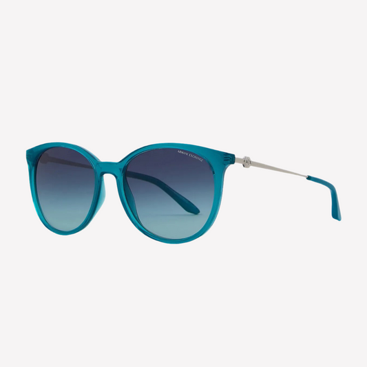 Armani Exchange Women Round Pantos Sunglasses - Blue