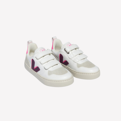 Veja Kids V-10 - White Magenta Sari