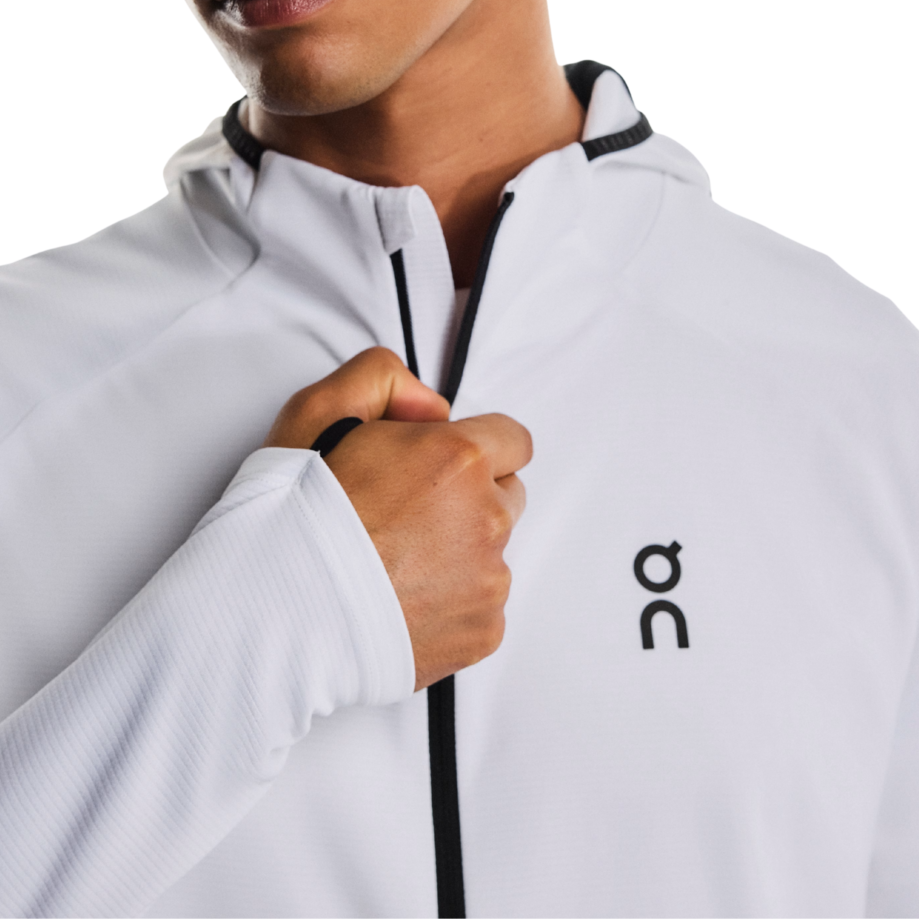 ON Men Climate Zip Hoodie - White