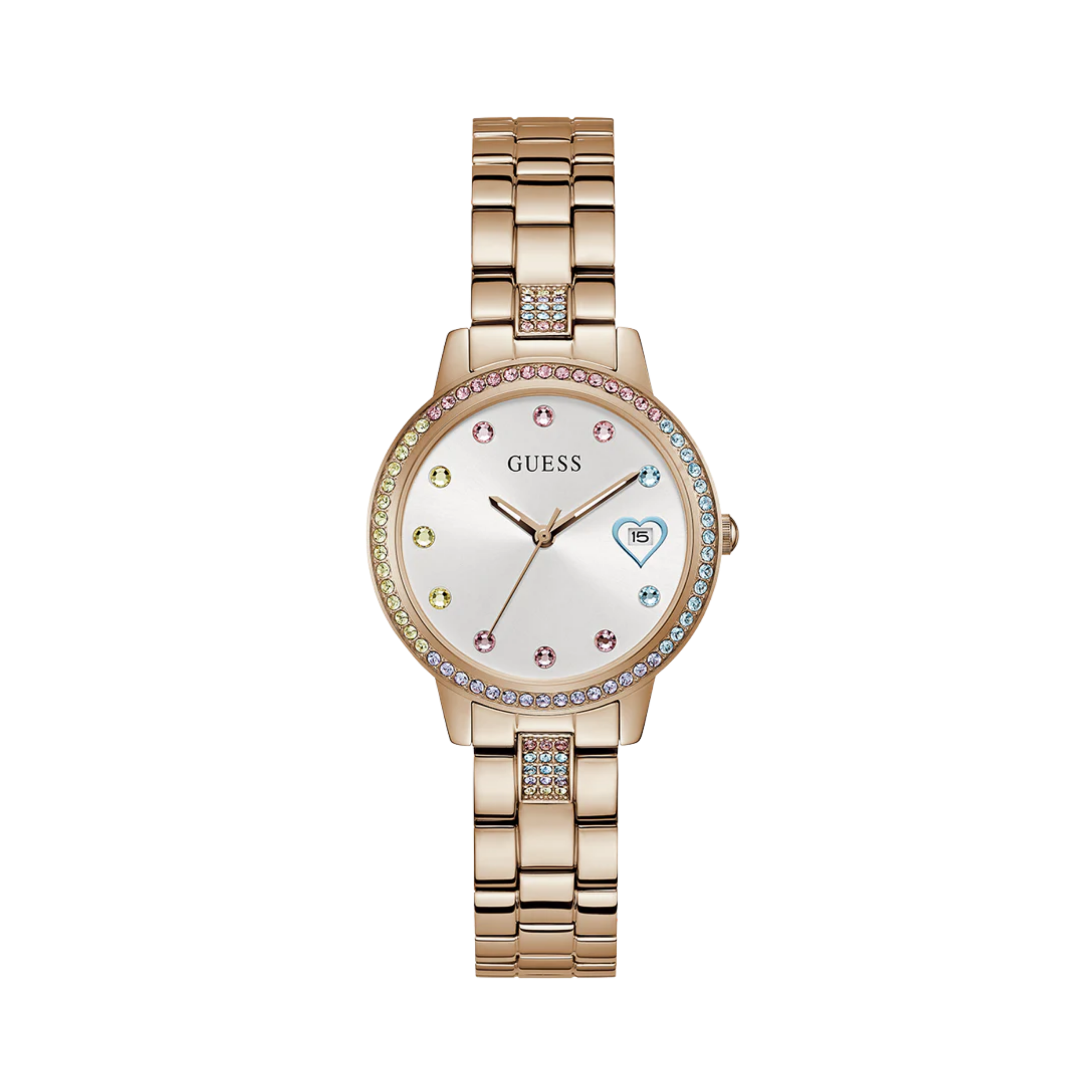 Guess Women Rose Gold Tone Date Watch GW0657L3 - Rose Gold