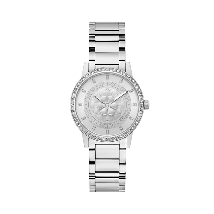 Guess Women Silver Tone Analog Watch GW0747L1 - Silver