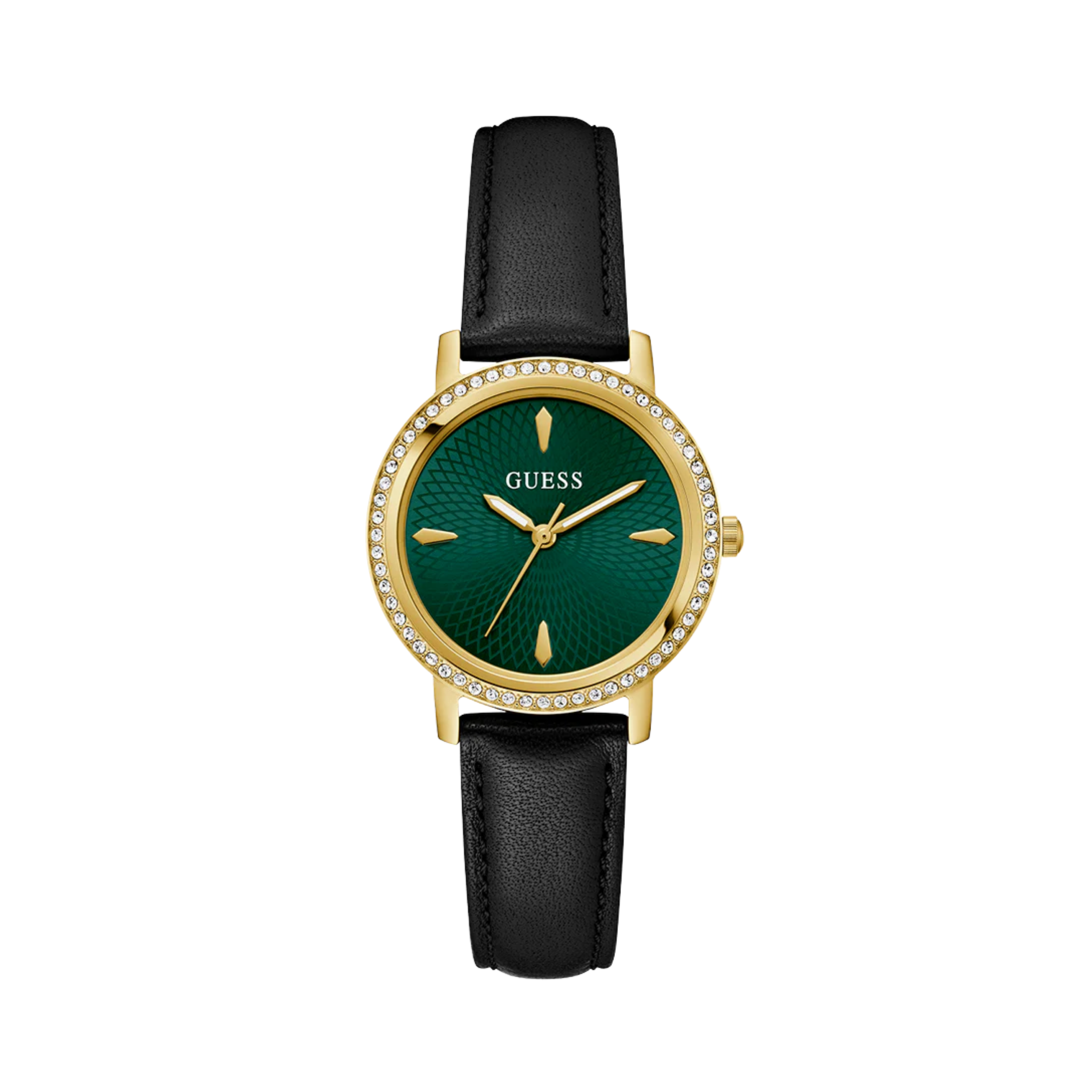 Guess Women Black Gold Tone Analog Watch U1460L2M - Black Gold